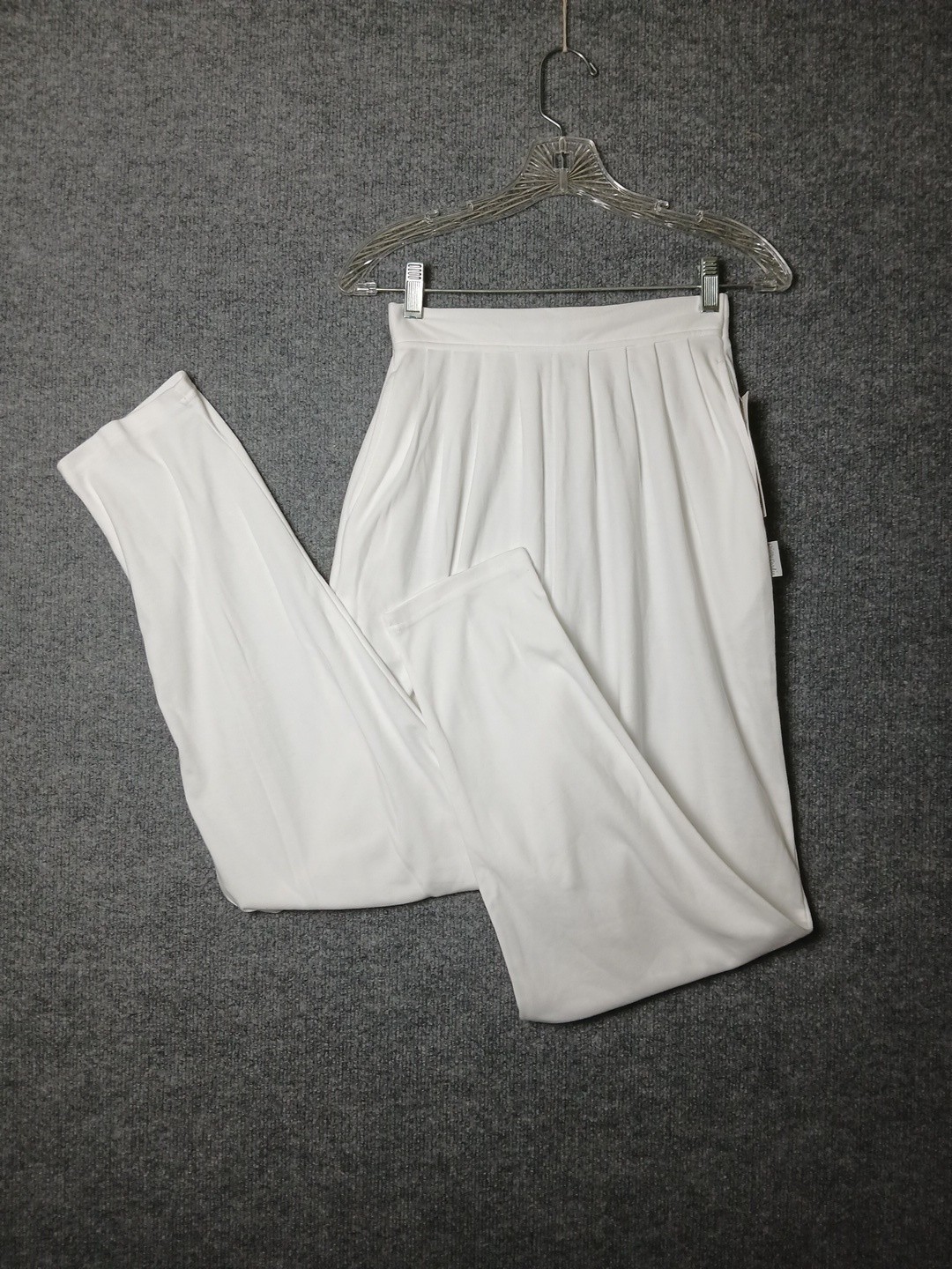 VTG 90s Pierre Cardin Deadstock Lounge Pants White NWT Women’s Large 24×30
