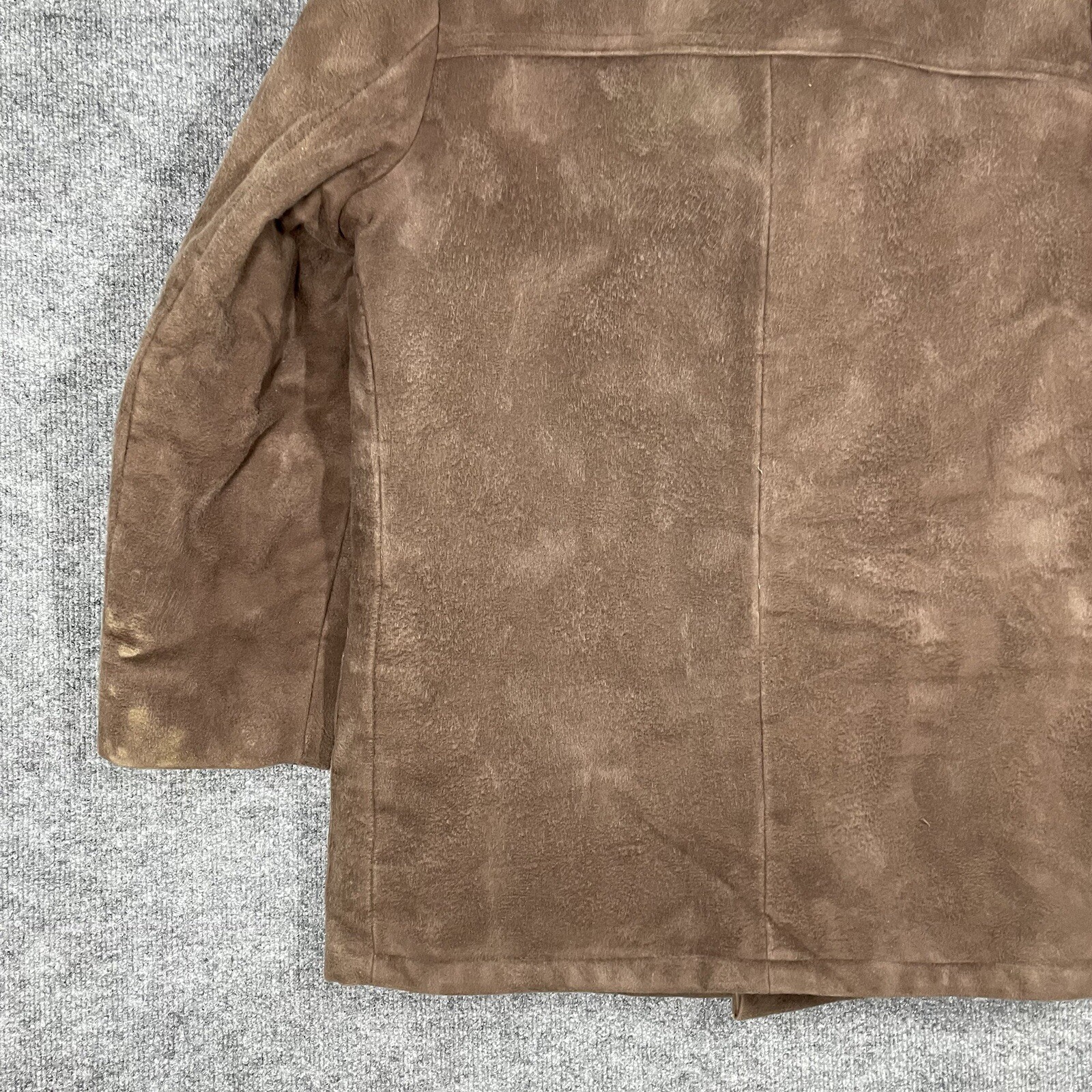 VINTAGE 60s Casualcraft Heavy Coat Size 42 Jacket Brushed Cotton Suede Western