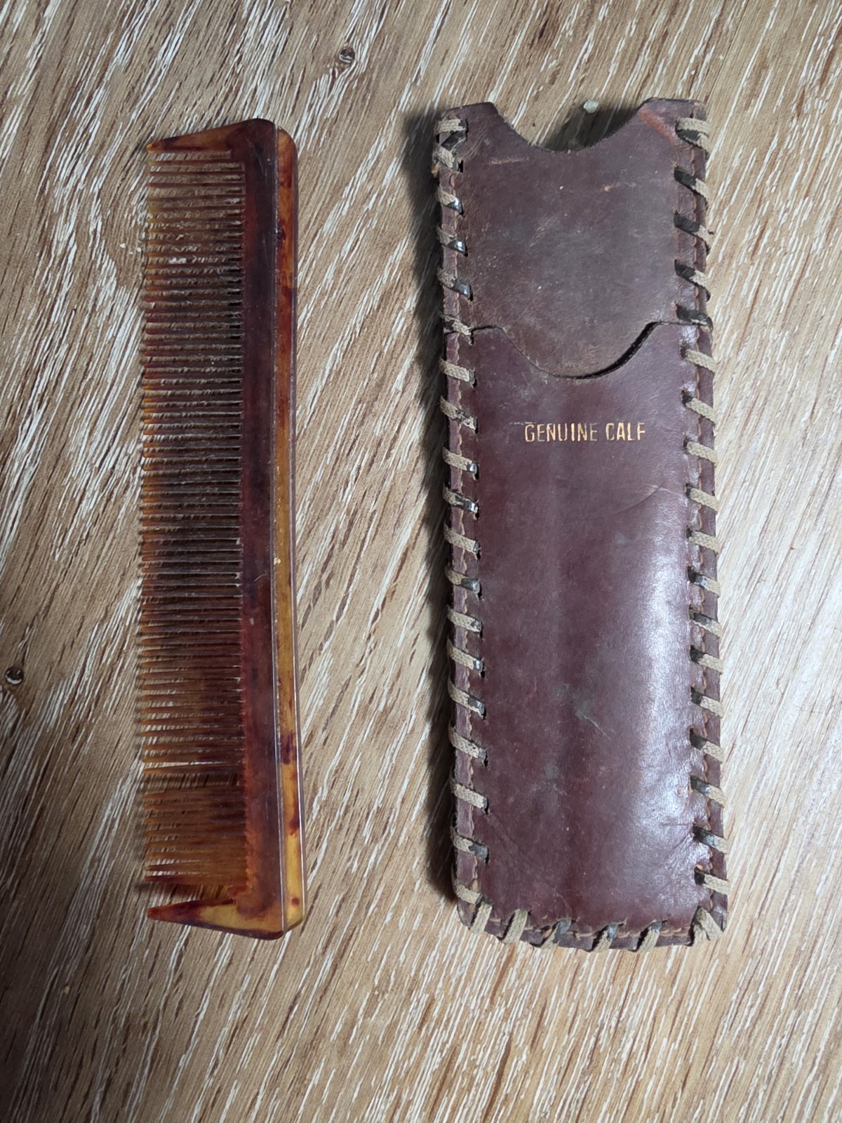 Vintage Comb Genuine Calf Approx 5″x 1.5″