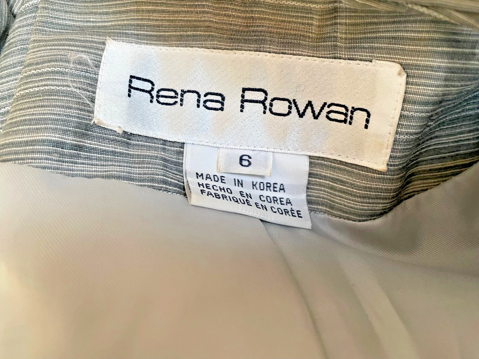 Vintage Rena Rowan Linen Blazer