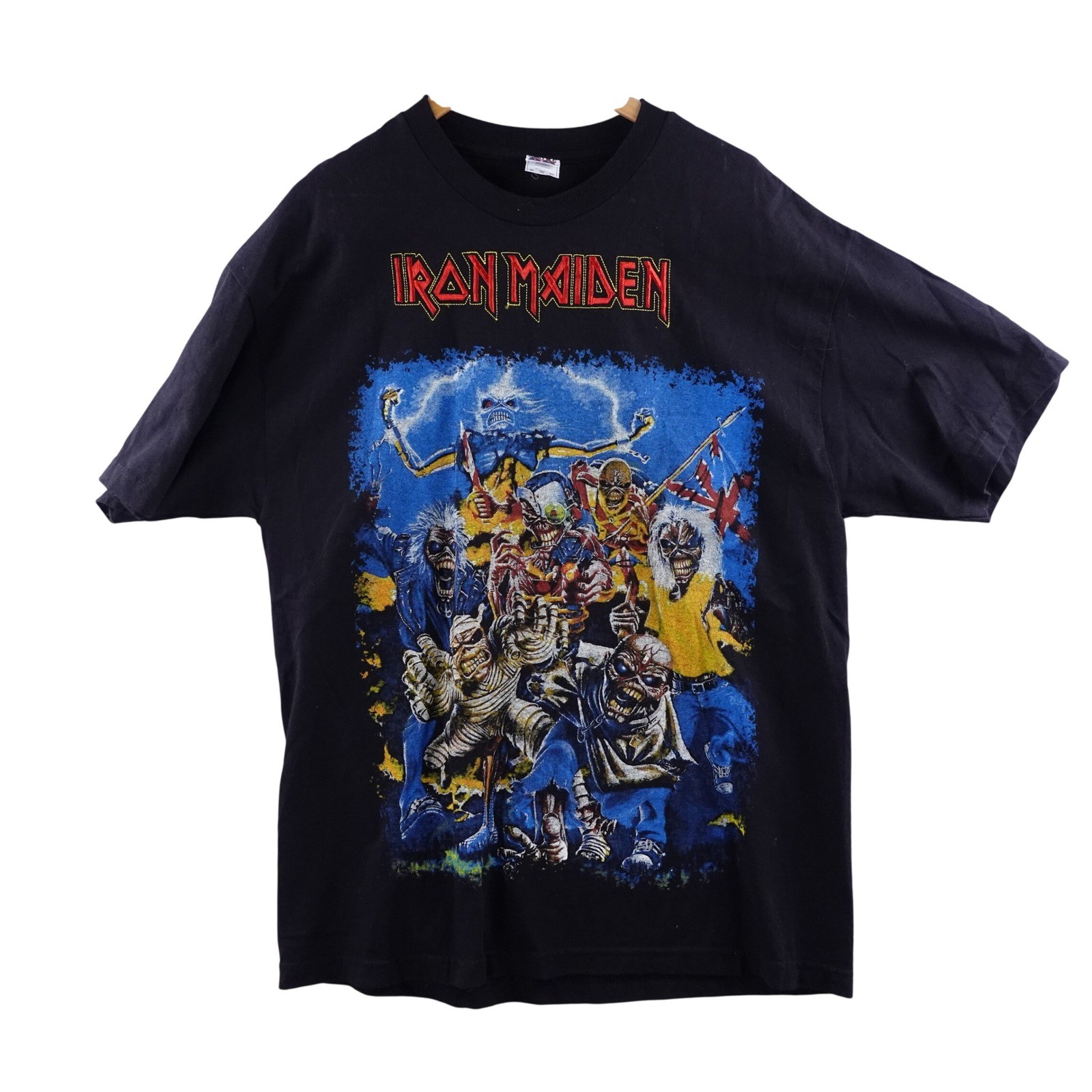 Vintage Iron Maiden T Shirt Womans XL Black Alstyle Graphic All Over Print
