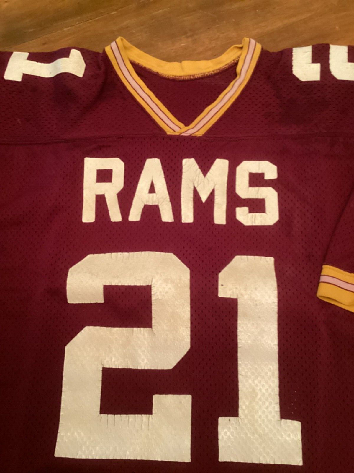 Vintage Football Jersey Game worn Mens late 1980s-early 1990s Size 44