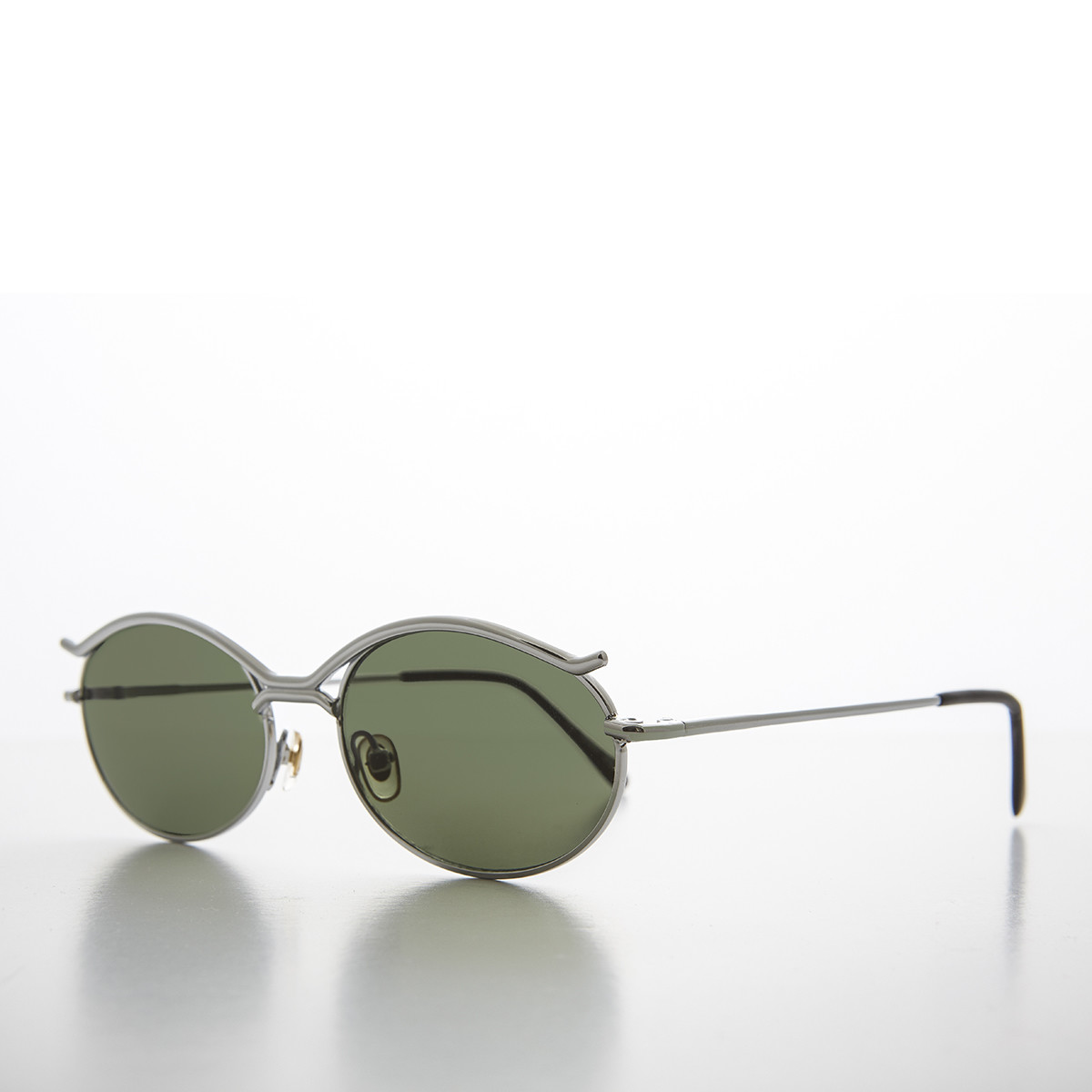 Rare Silver Oval Vintage 90s Optical Frame Sunglass – Fate