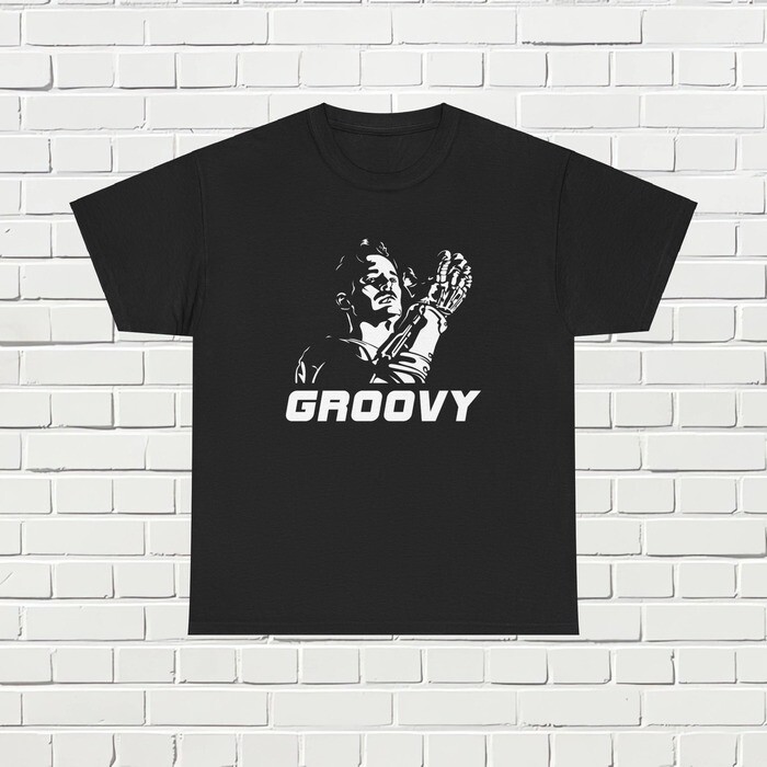 Groovy Ash Williams Men’s Black T-Shirts Sizes S M L XL 2XL 3XL 4XL 5XL