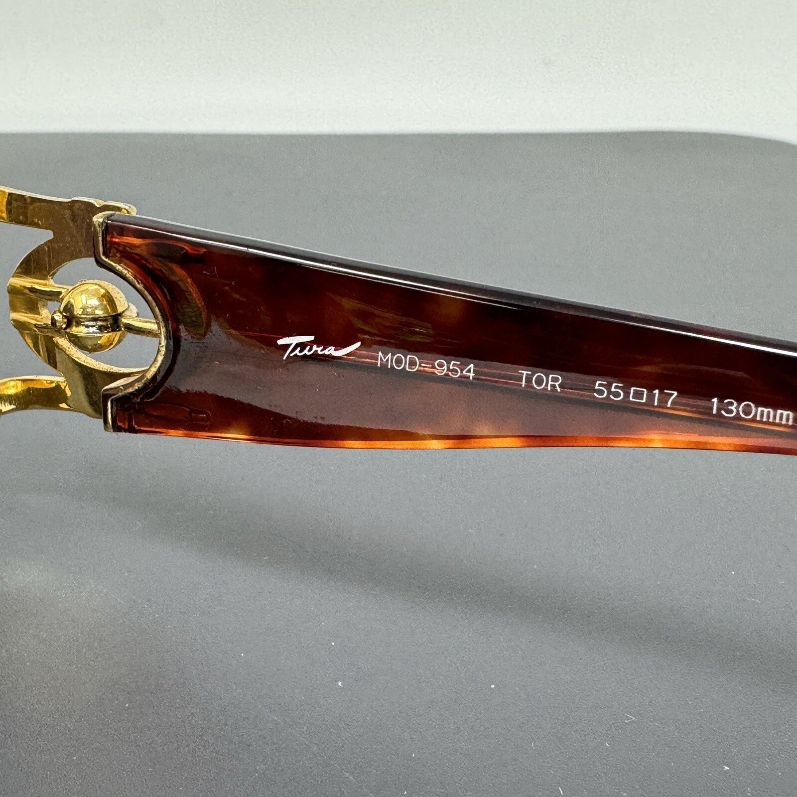 Tura Eyeglasses Frames Women Sunglasses Vintage 954 Gold 130mm Frames Only