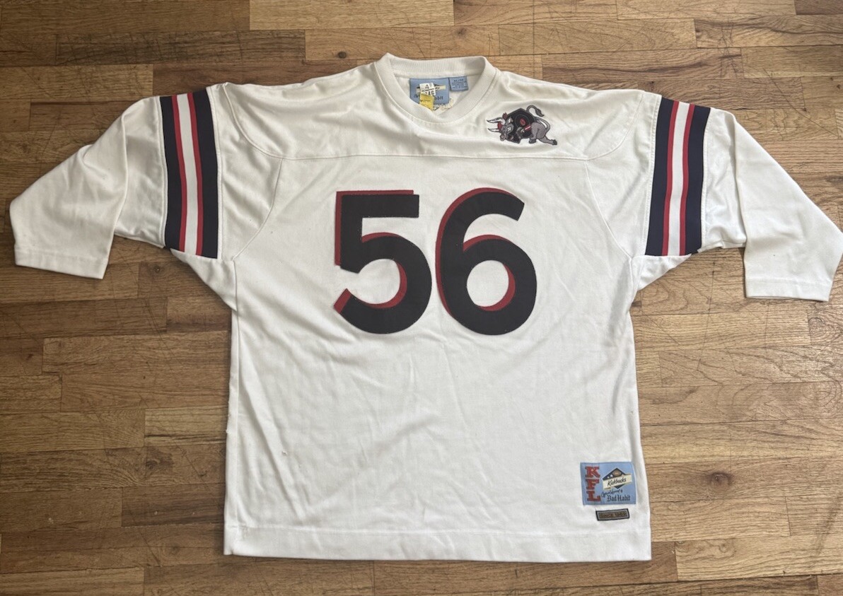 Vintage 90s Kickbacks #56 Jersey XL Bad Habit KFL Made in Korea