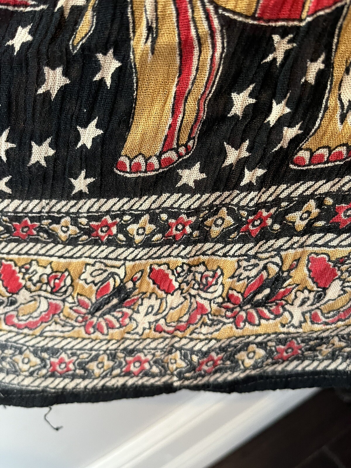Vtg Boho Maxi Skirt One Size Hippie Gypsy Peasant Prairie Folk Sepal Inc NY