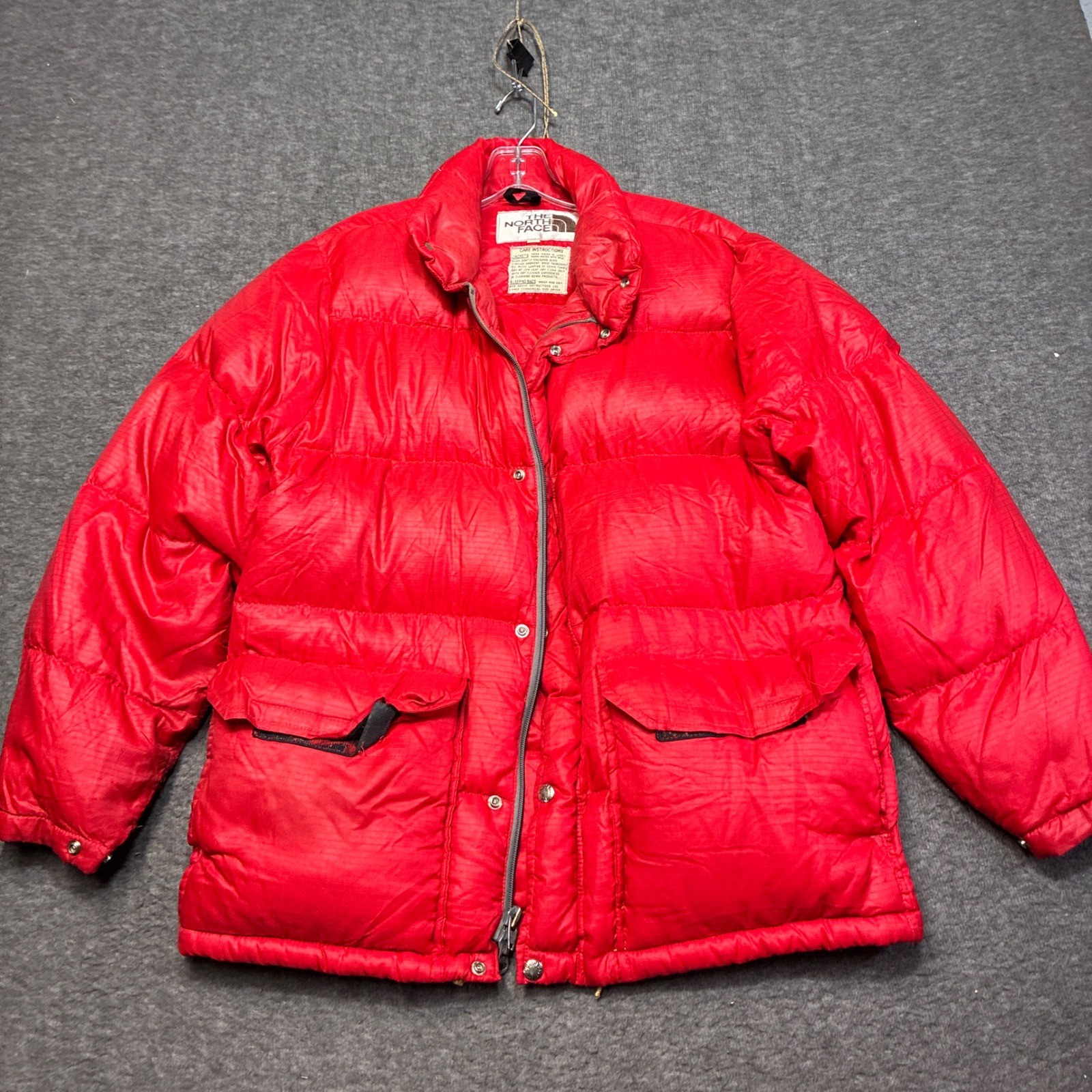 The North Face Puffer Jacket Men Small Red Vintage 80s Ripstop Goose Down USA
