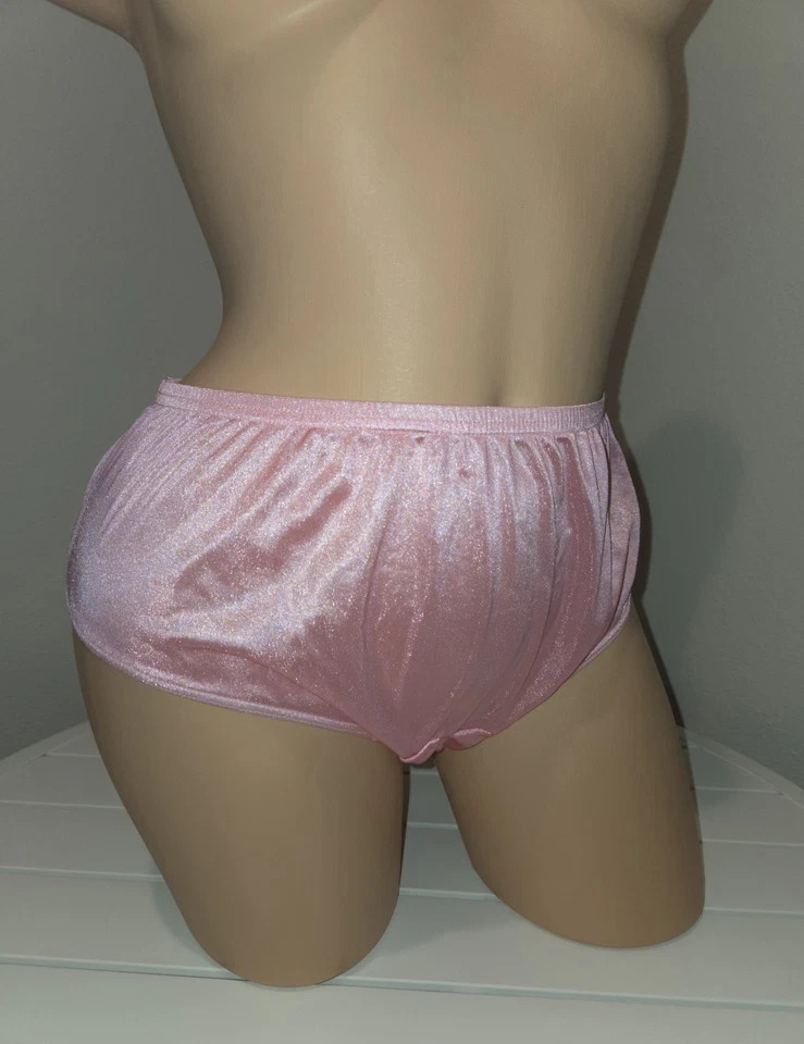 Shadowline 11032 Women’s Bikini Panty Nylon Brief Classic Colors Pink Red
