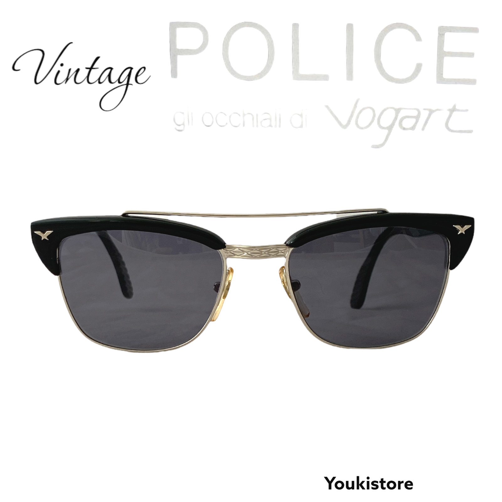 POLICE VOGART LINE Sunglasses 1015 070 RARE VINTAGE 90s HAND Made in Italy