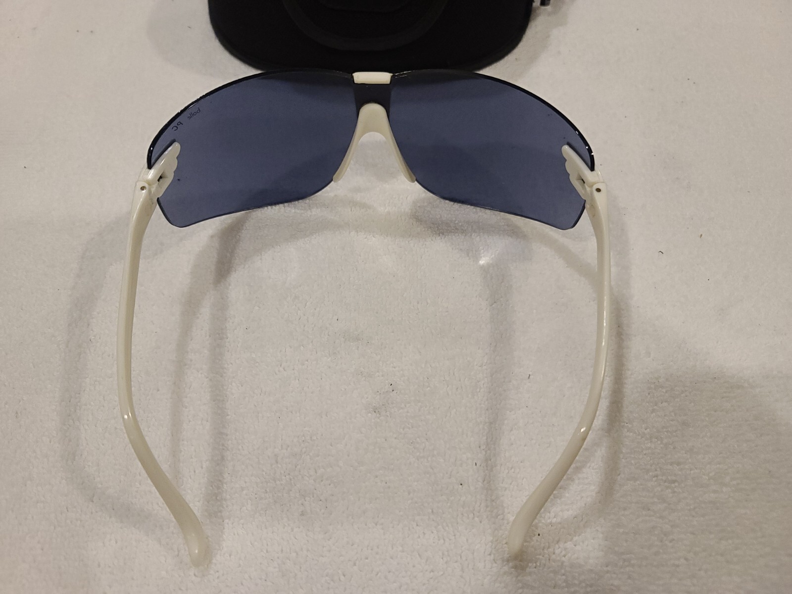 Vintage Bolle Countour Spectra PC 80s White Sunglasses France