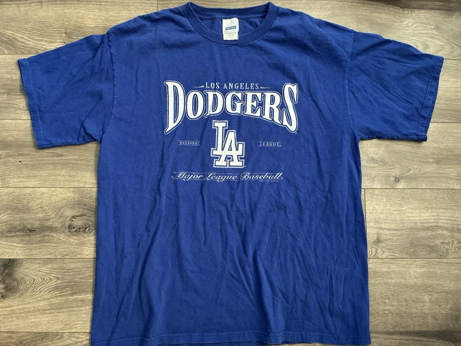 Vintage T-shirt Los Angeles Dodgers XL MLB Baseball 2003 Y2K Logo Script Vtg