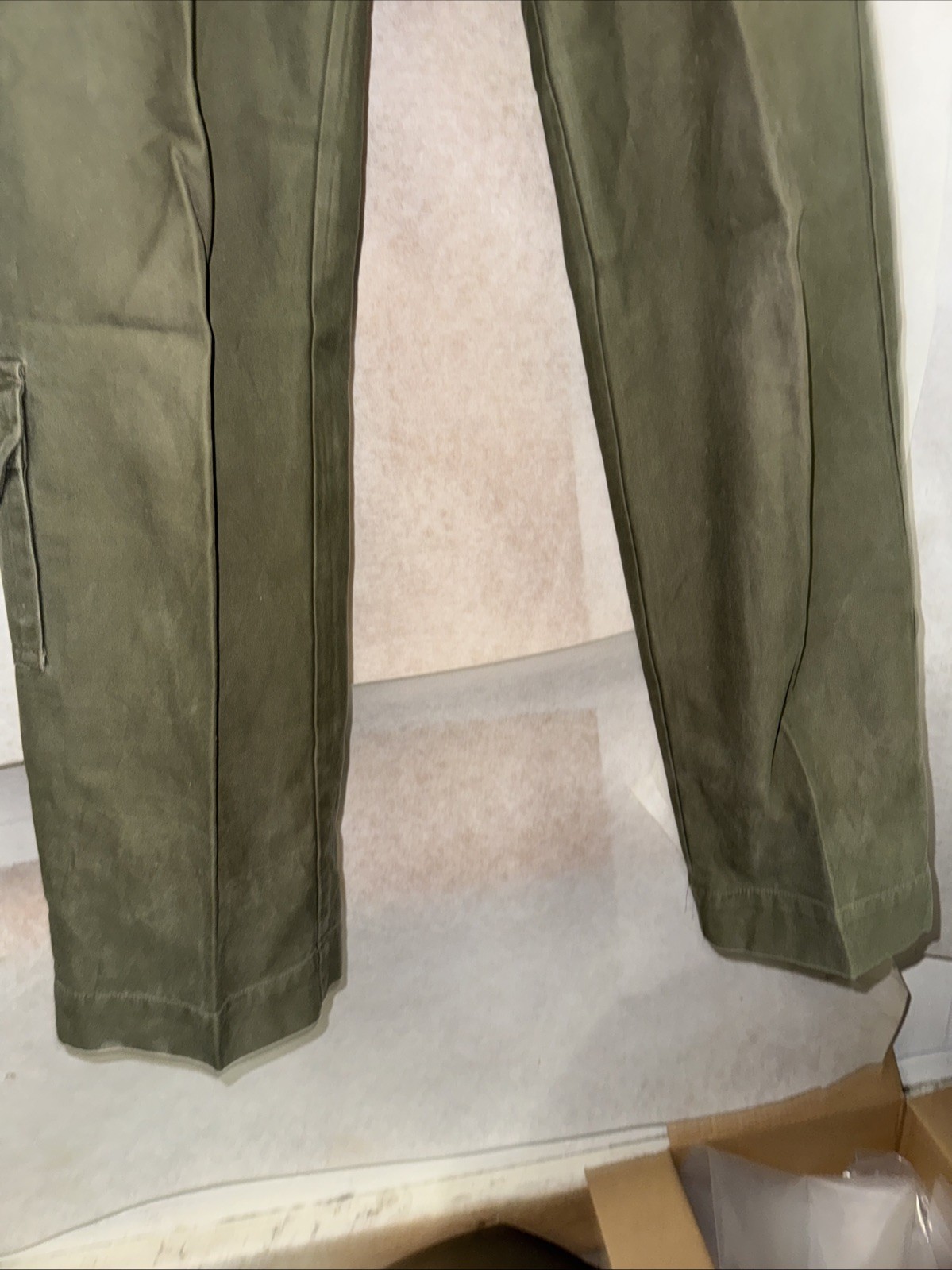 Dutch Military Field Pants Cargo Trousers Olive Green 29×32 Surplus 1984
