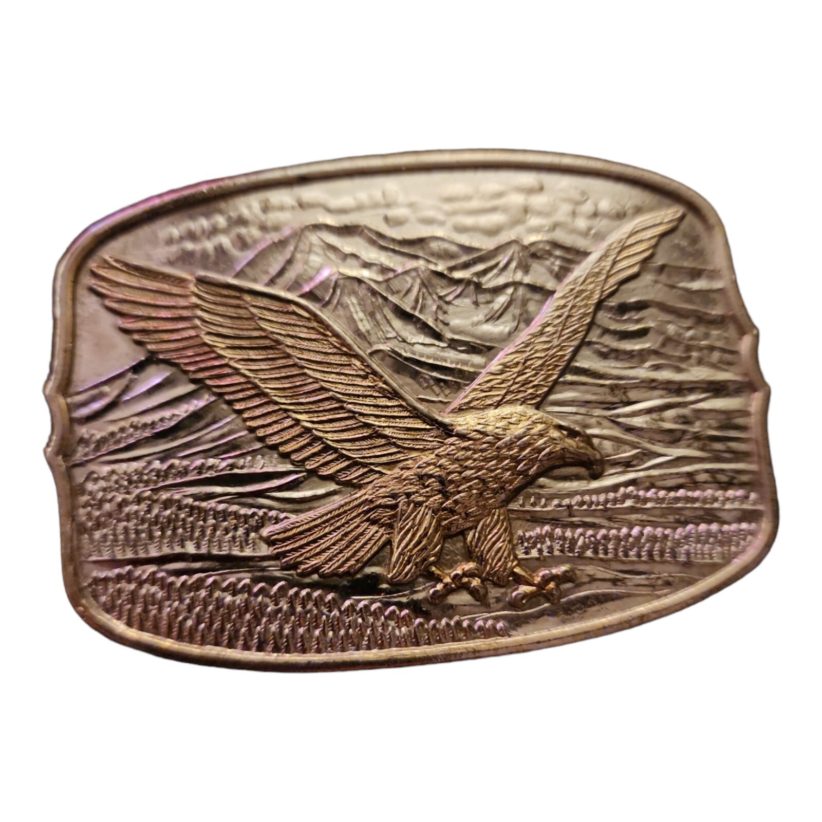 International Monetary Mint American Eagle Silver & Gold Belt Buckle
