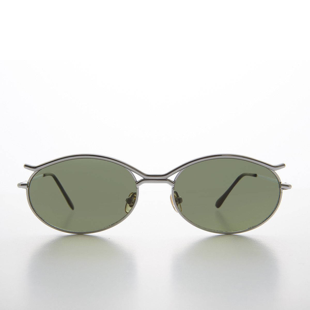 Rare Silver Oval Vintage 90s Optical Frame Sunglass – Fate