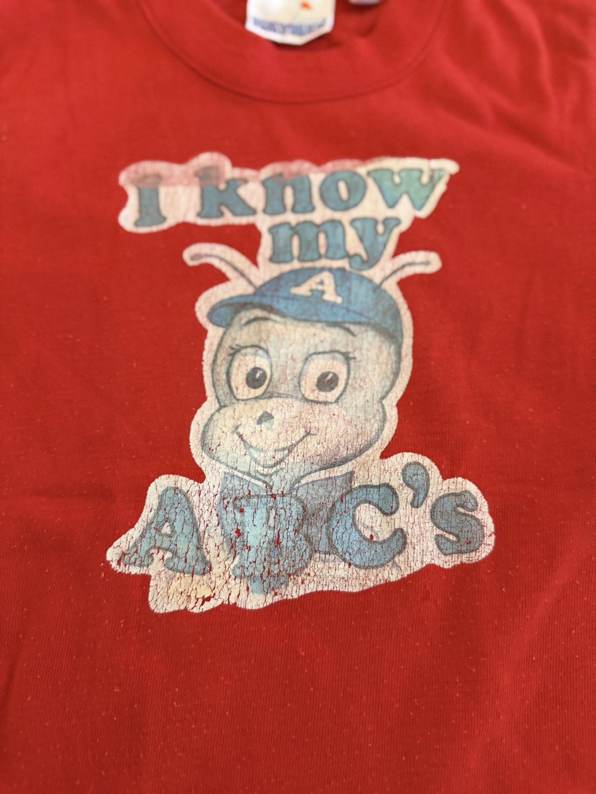 Red Vintage 80s Alvin & The Chipmunks Graphic Tee Kids Size 6 USA