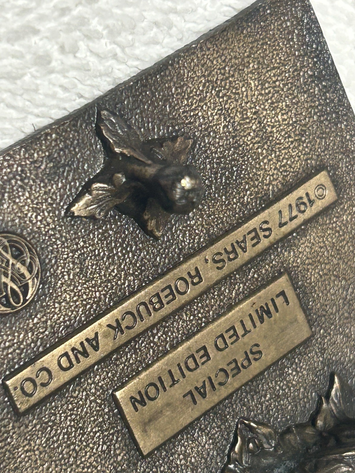 Limited Edition Bronze 1977 DieHard, USAC, NASCAR Sears Belt Buckle # 297 of 500