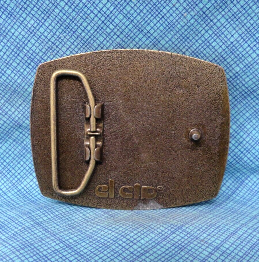 Behring International Promo Belt Buckle Freight Transport Vtg 70s El Cid .SHY070
