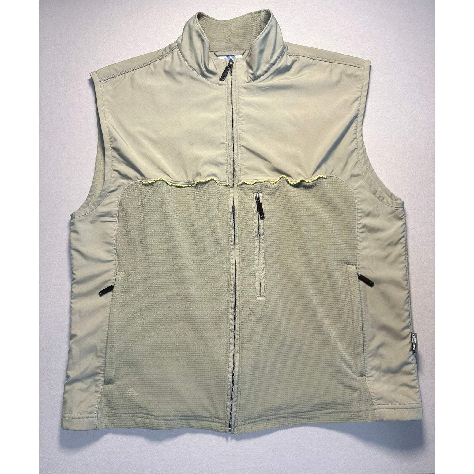 Vintage 90’s Adidas Gorpcore Hiking Running Vest Olive Green Size Large