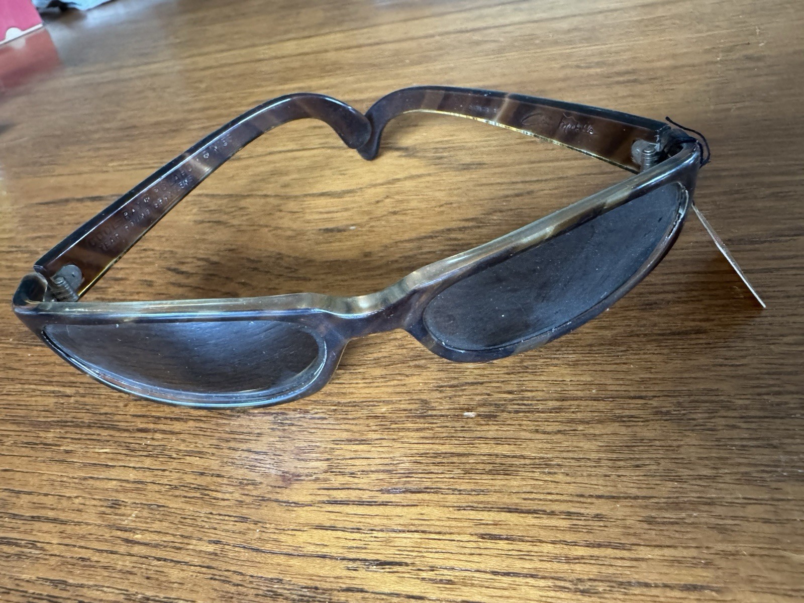 Vintage 60s COOL-RAY Polaroid Sunglasses Social Eyes N155 Tortoise Wraparounds