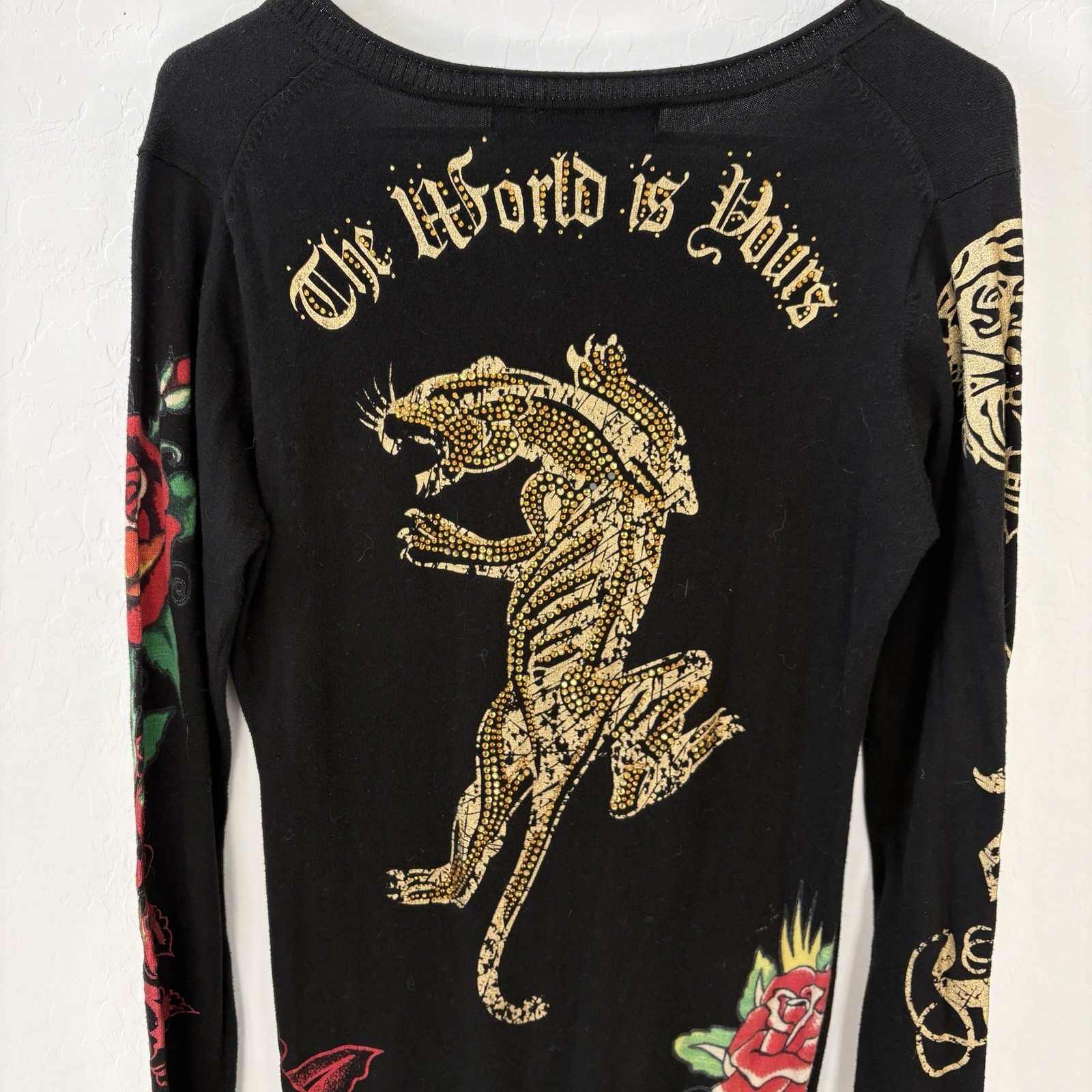 Ed Hardy Y2K Long sleeve Sweater By Christian Audigier