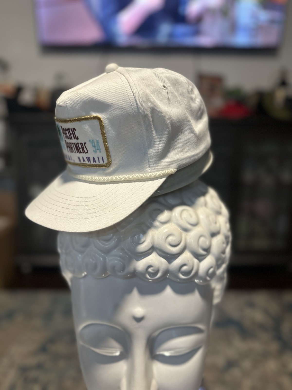 VTG Pacific Partners ’94” from Kauai, Hawaii White Trucker Style Hat Adjustable