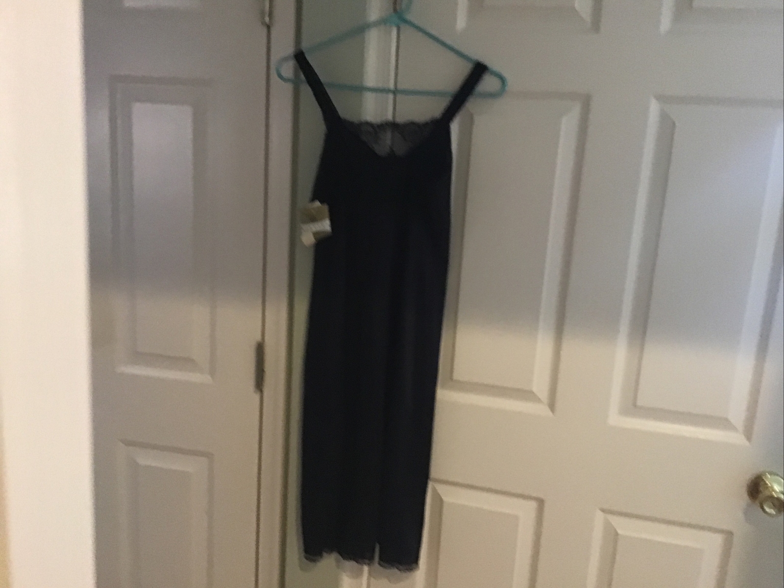 Vintage Campus Girl Strech Slip Dupont Lycra black lace Size 34 U.S.A Made W Tag