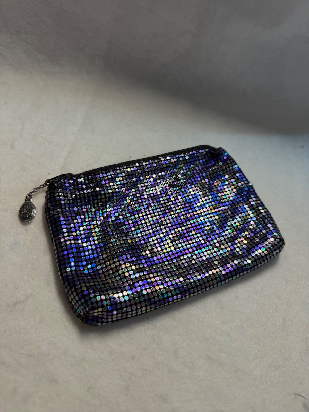 Vintage Silver and Blue Whiting and David Clutch/Pouch