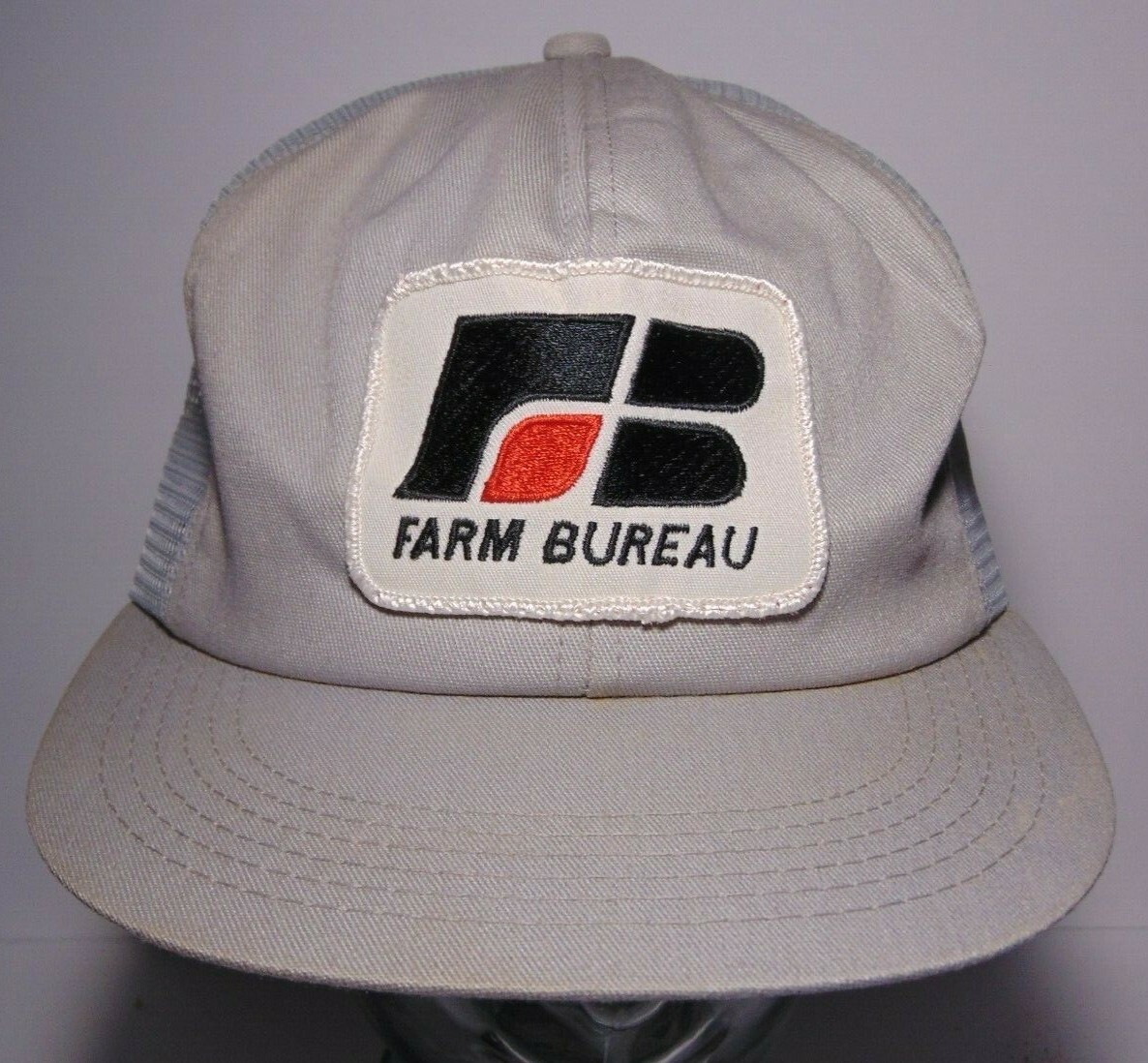 VINTAGE FARM BUREAU HAT FARM PATCH SNAPBACK VINTAGE TRUCKER HAT USA K-PRODUCTS