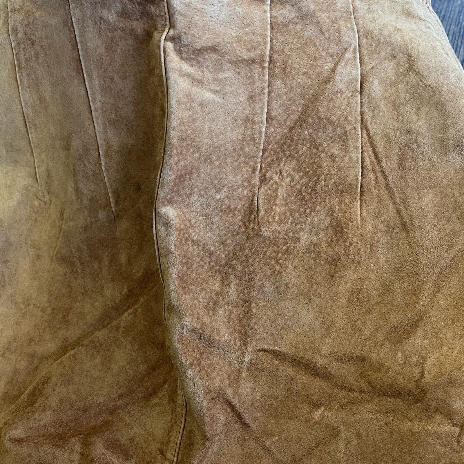 Vintage Bagatelle Arlington Avenue Leather 2 Pc Skirt Suit Top Large Skirt 8 NWT