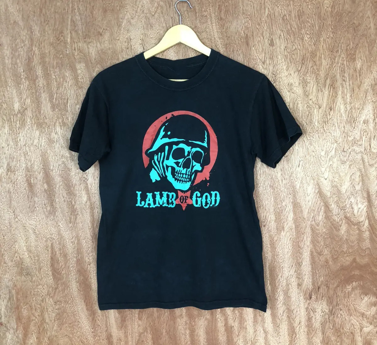 Vtg Lamb of God Band Heavy Cotton Black T Shirt Full Size Unisex SG195