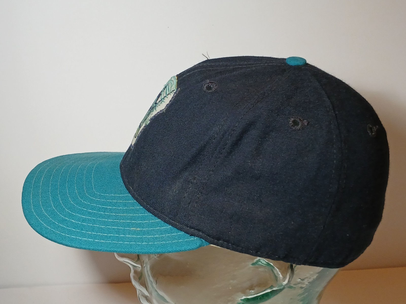 Size 7 1/4 1990s Vintage New Era Pro Model Hat Cap USA Logo Comic Super Hero ?