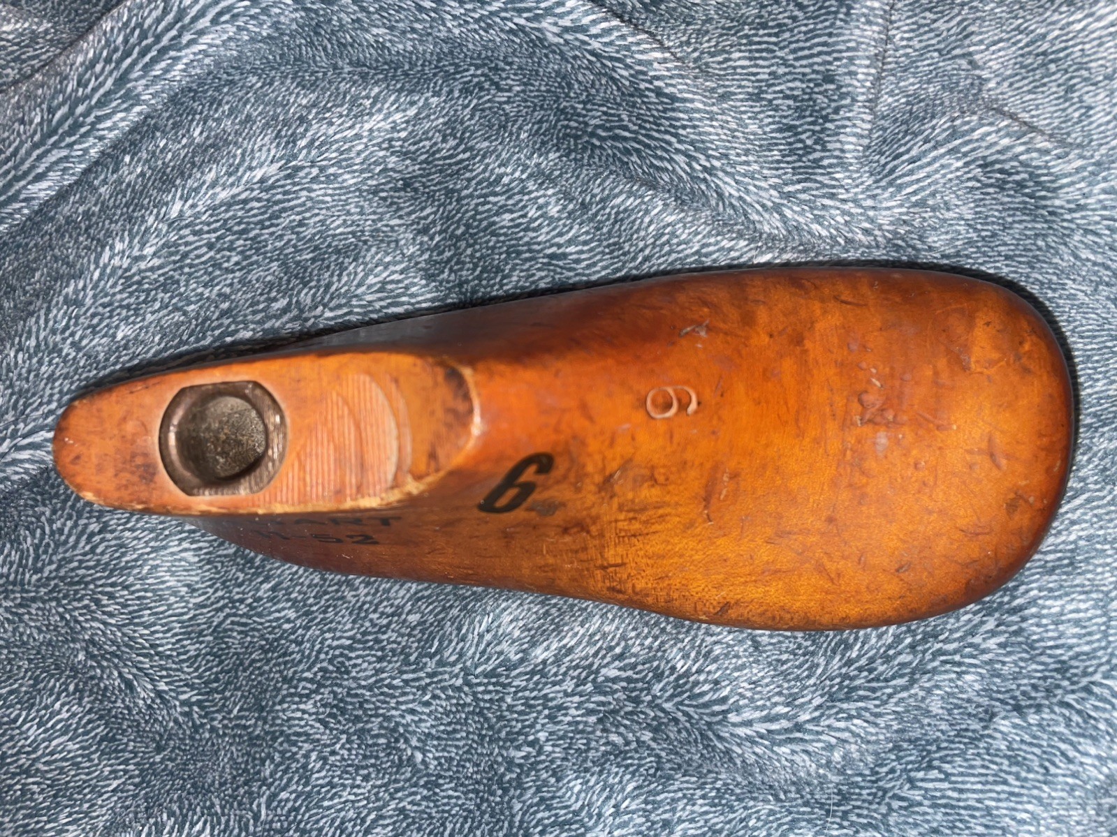Vintage Wooden Childrens Shoe Size 6 Cobbler Mold Shaper Wide