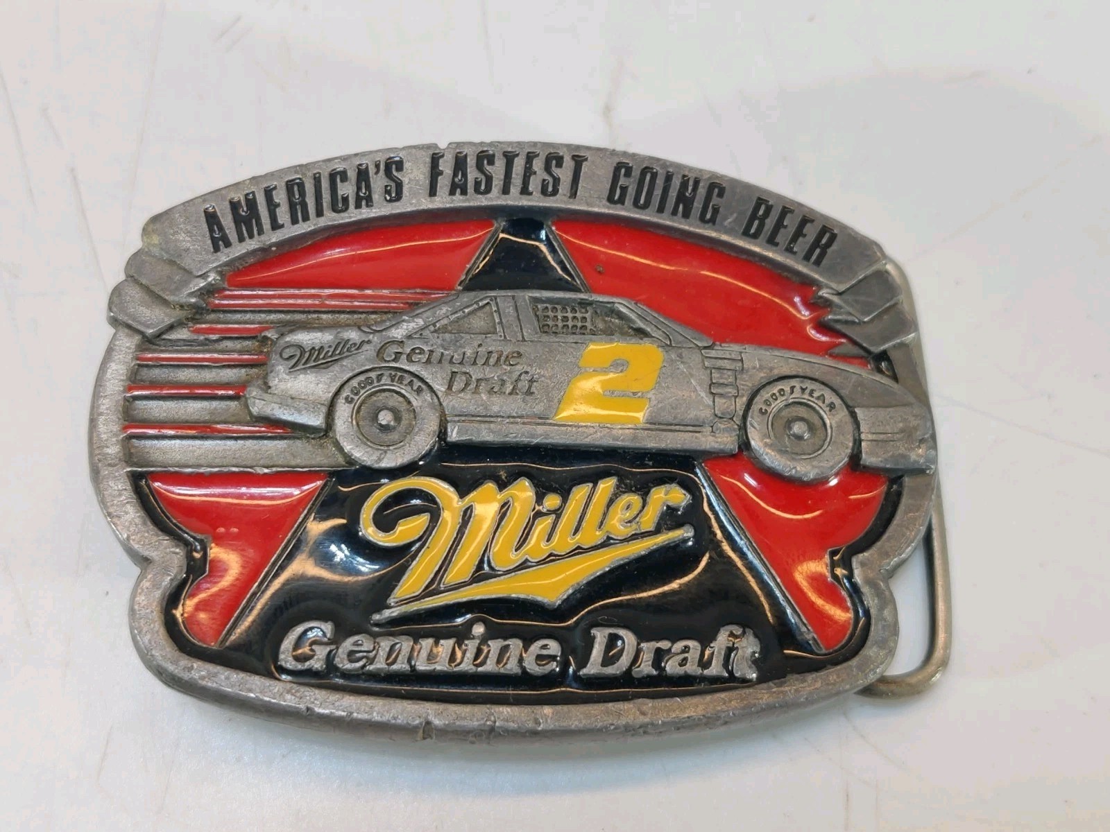 VINTAGE Miller Brewing Co. 1992 Belt Buckle Serial #MB-9 Official Licensed Mint