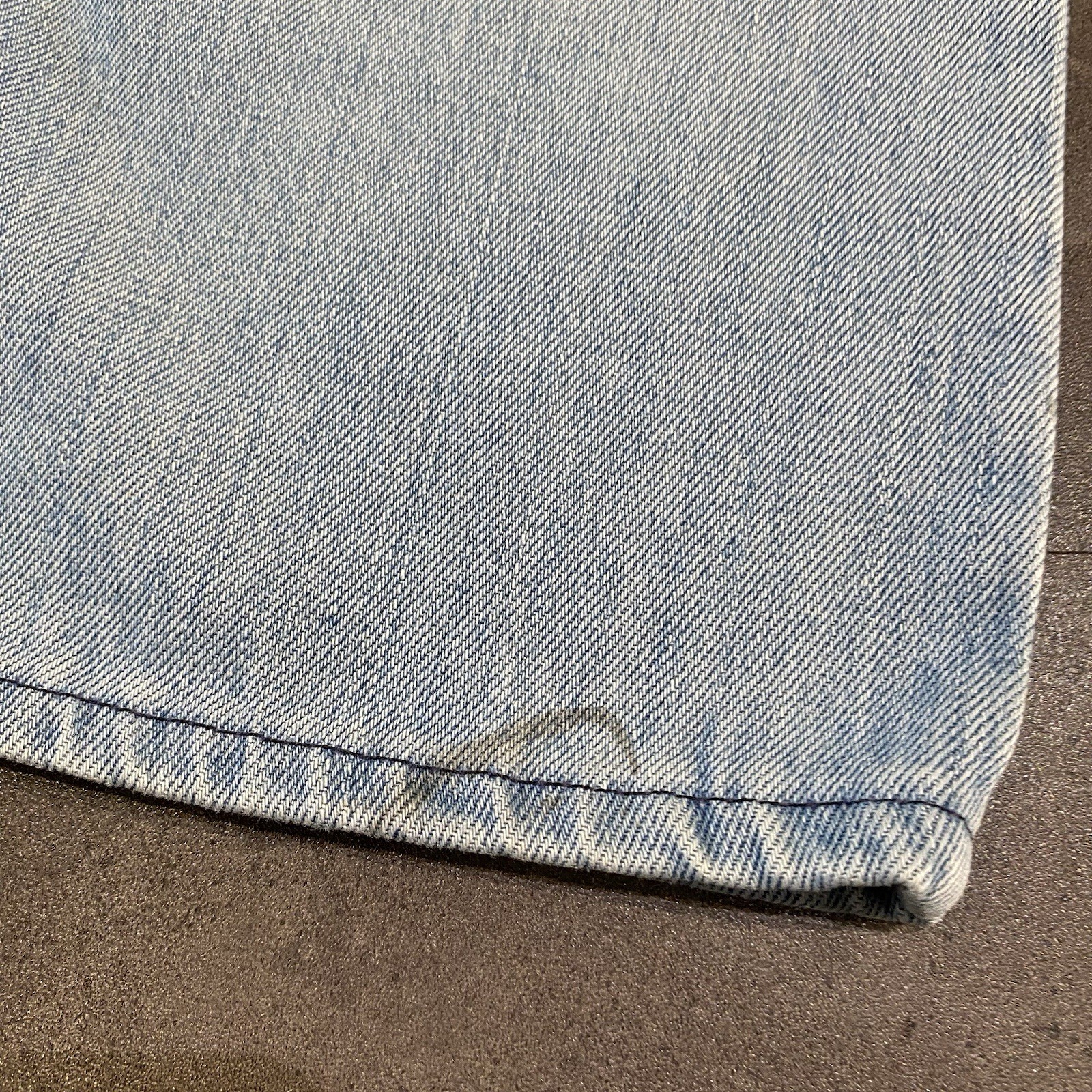 Vintage 50s 60s Sears Roebucks Light Wash Denim Jeans Distressed Worn Gripper