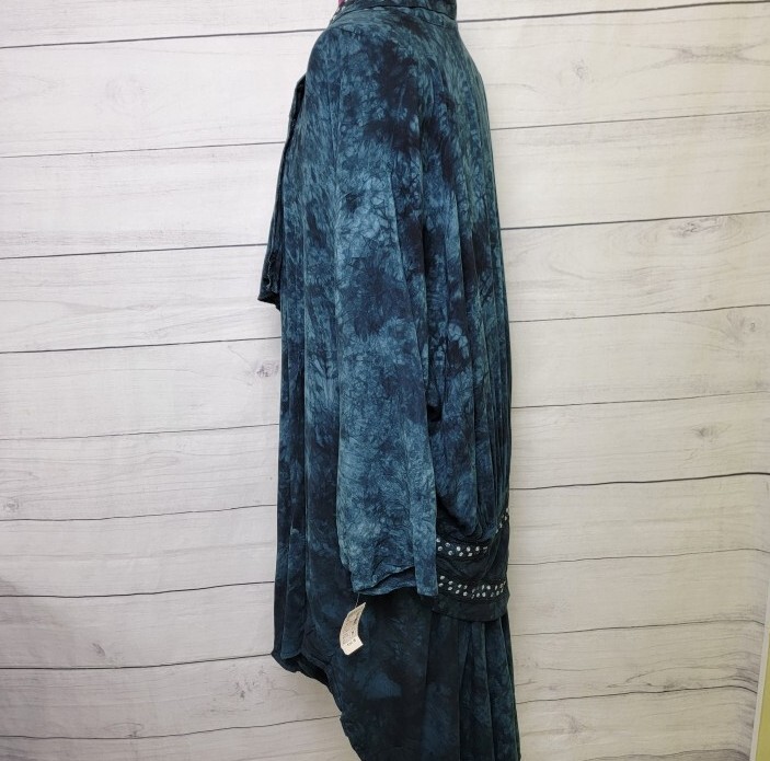 Risky Vintage 80s Victorian Stlye Bohemian Kimono High Low Lagenlook NWT Mori