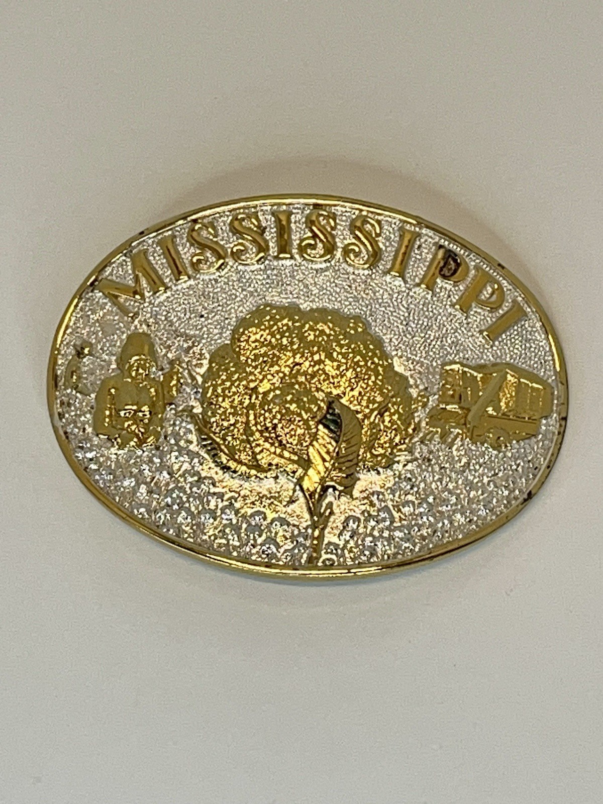 Award Design Medals Belt Buckle Mississippi Cotton