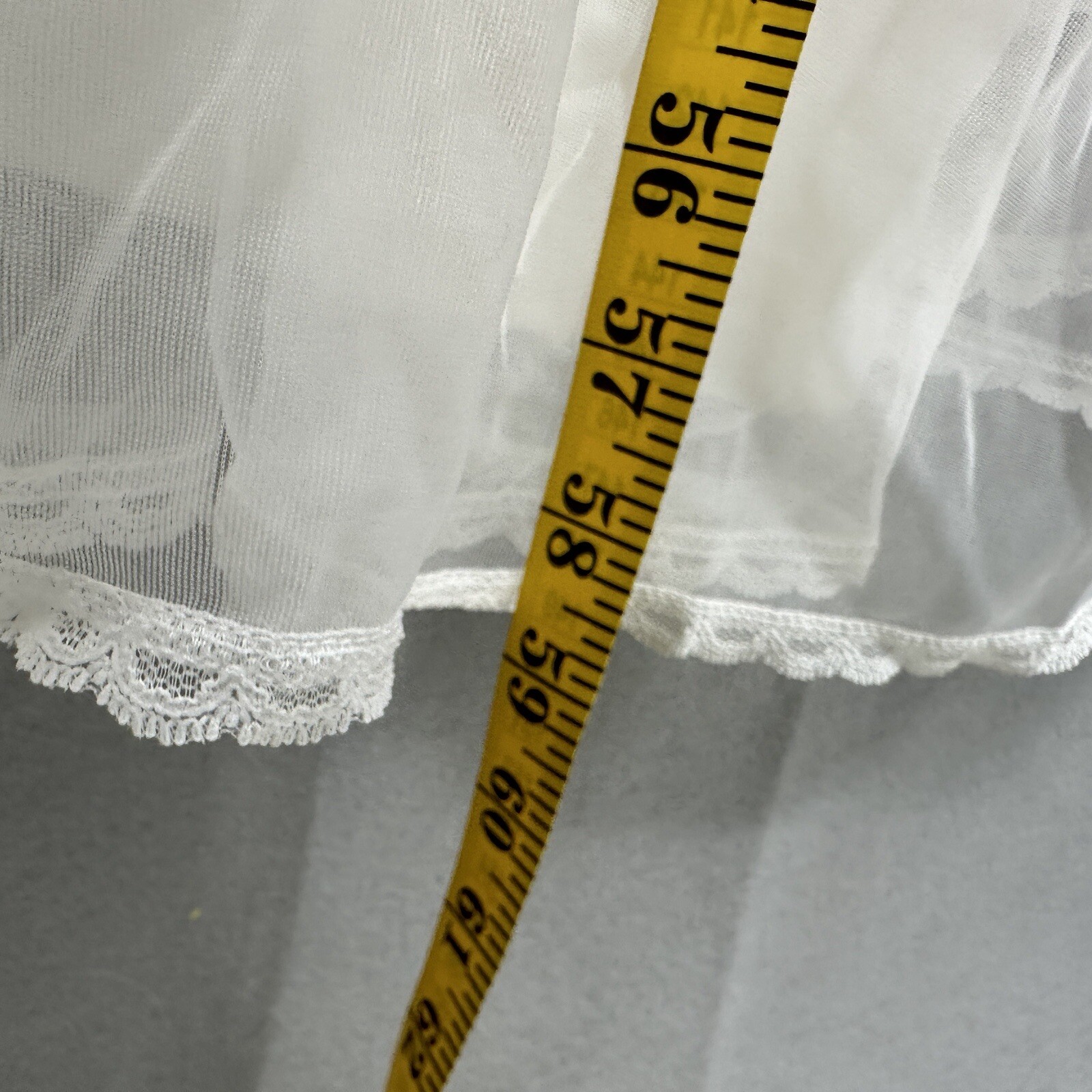 Vintage Val Mode Peignoir Set Womens Large Satin Bridal Coquette Chiffon Lace