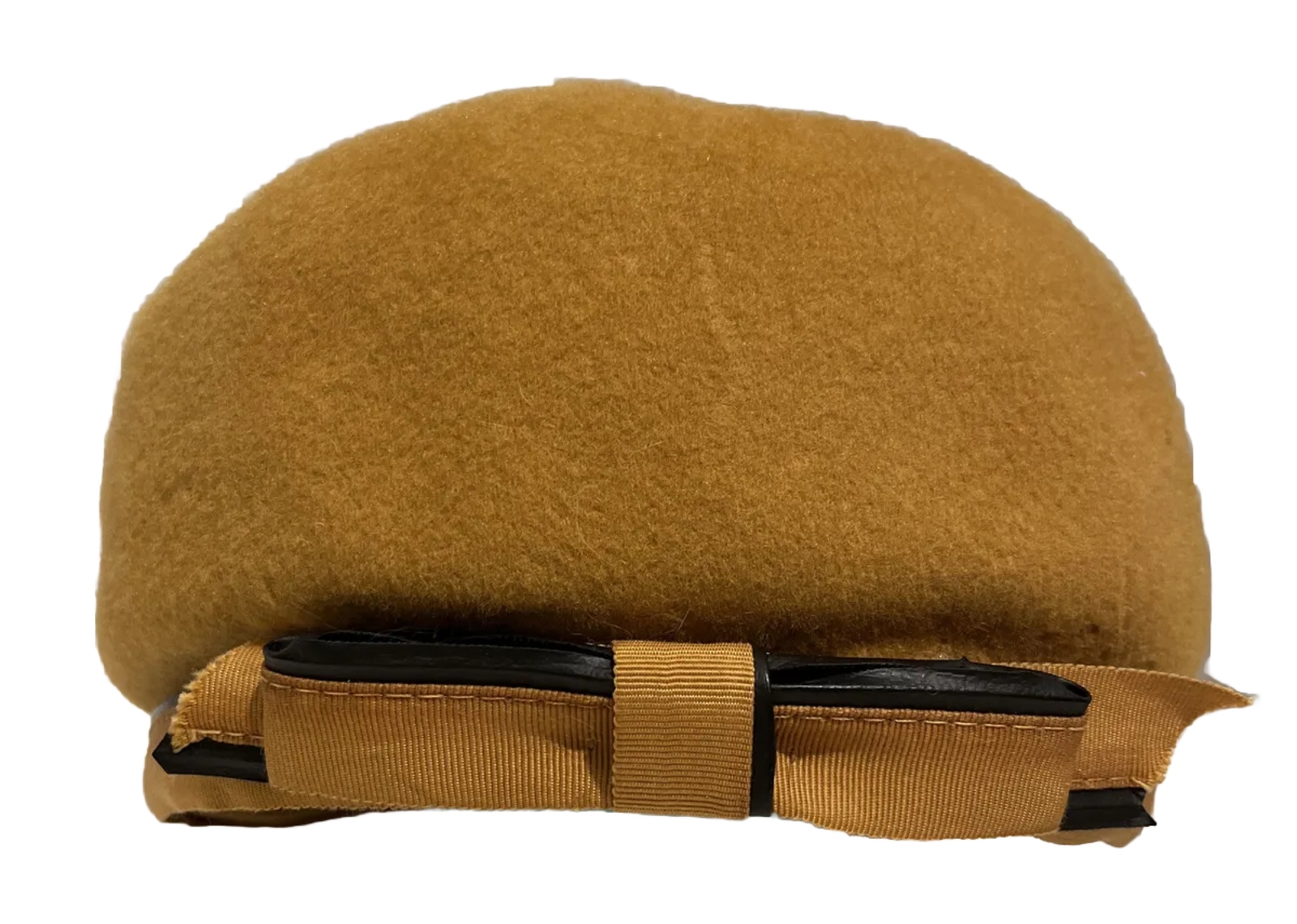 HAT GLAMOUR FELTS WOOL MUSTARD GOLD VINTAGE 1940’s TERRY SALES CO UNION MADE USA