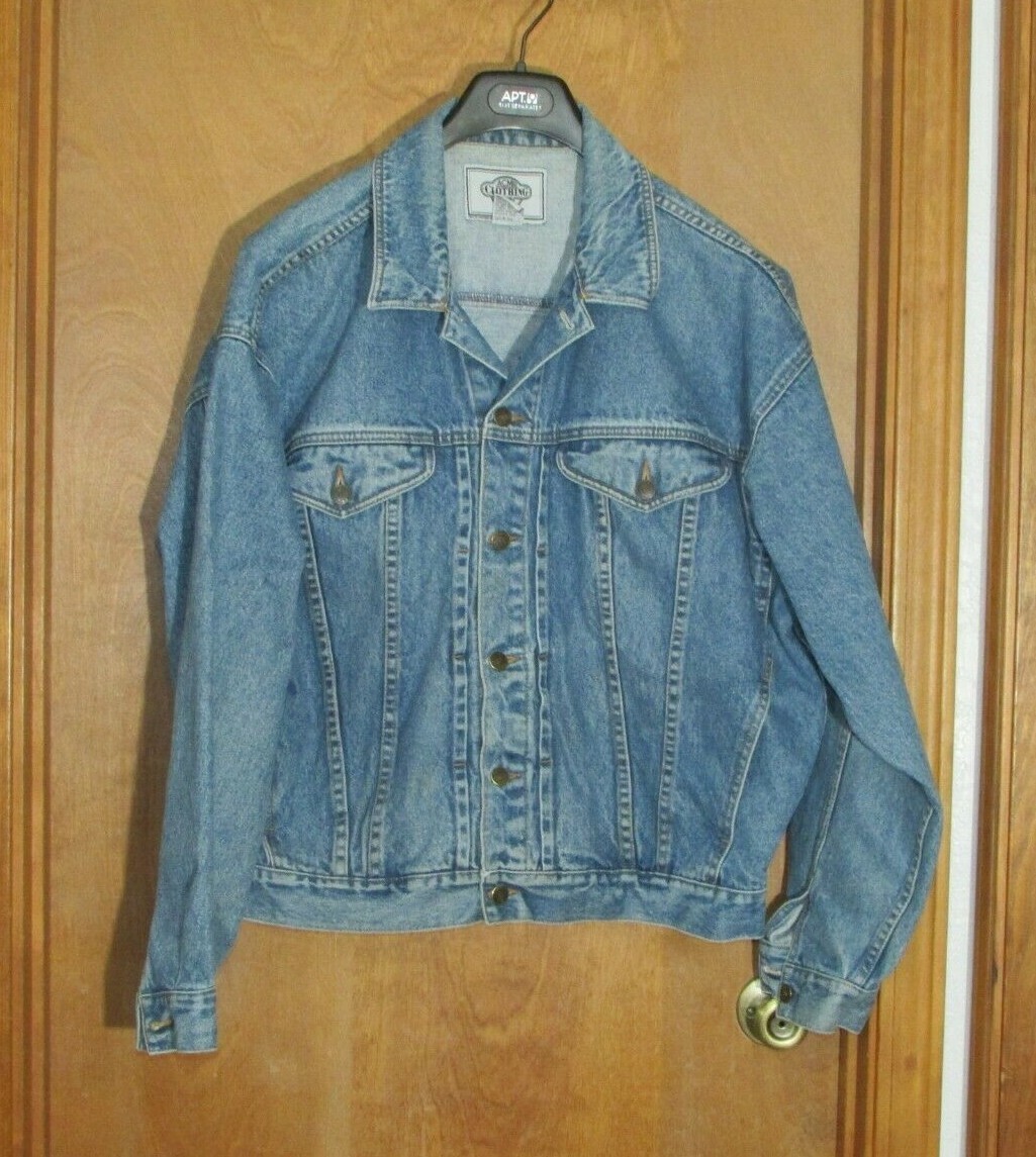 Adult “Acme Clothing Co.” Size L, Blue, ‘That’s All Folks!’ Truckers Jacket
