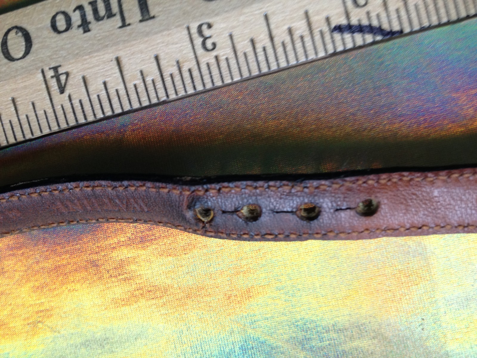 Wathne Buckle and leather bracelet Running Horse Head