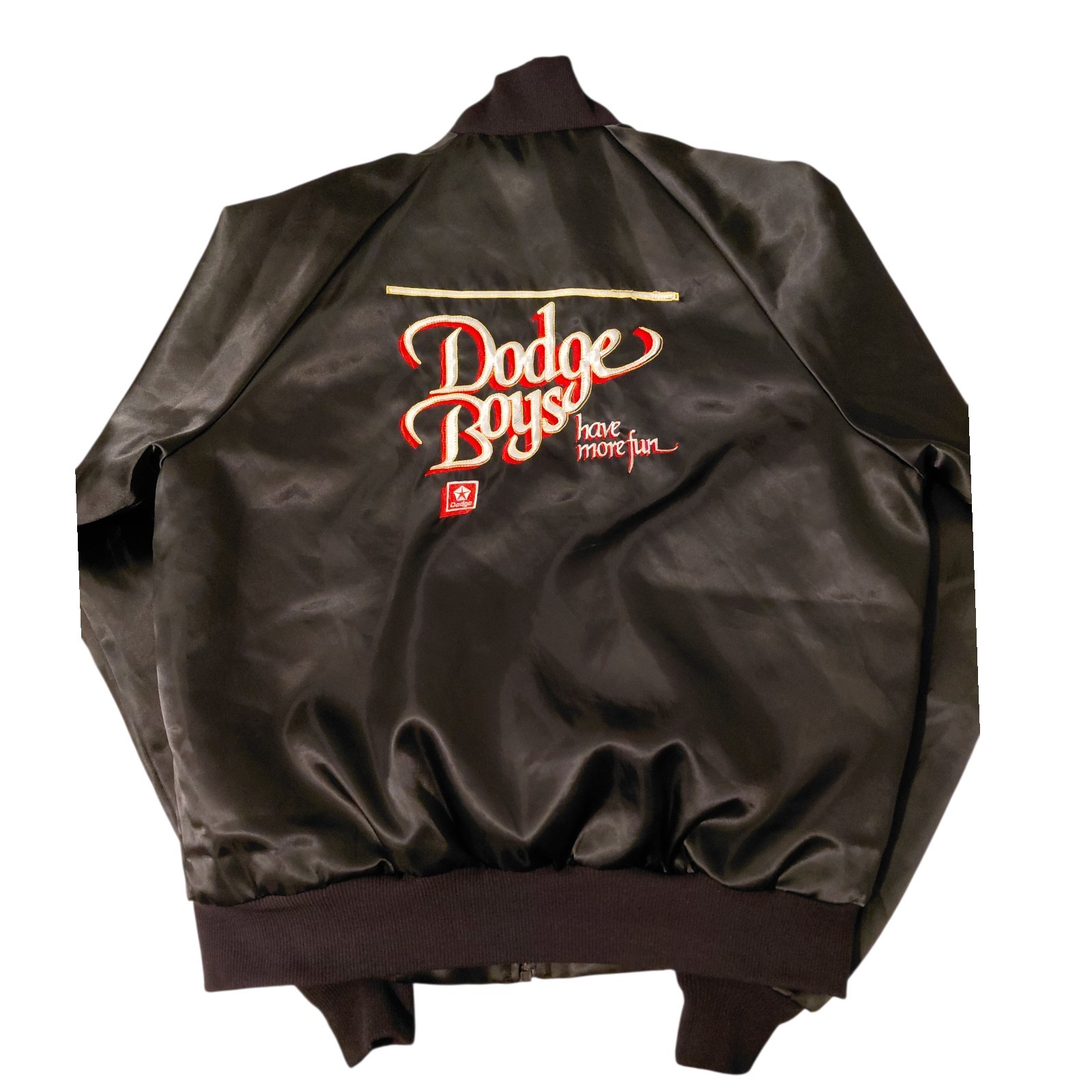 Horizon Sportswear Made In USA 80’s Dodge Boys Have More Fun Satin Jacket M
