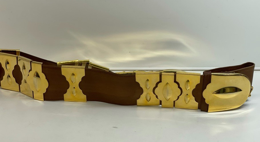 Vintage 1970’s Roberta Di Camerino Statement Belt Buckle w/add ons, Very Rare.