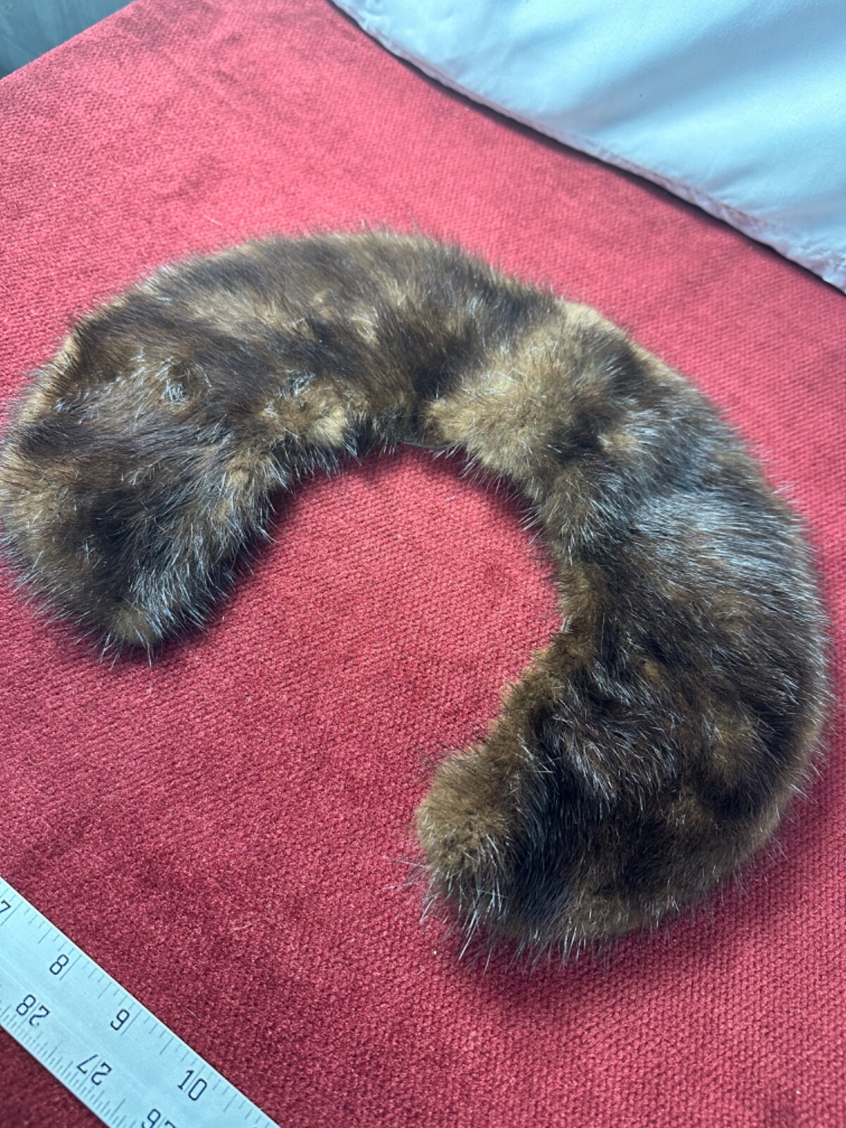 Vintage Mink Fur Collar Brown – AS IS
