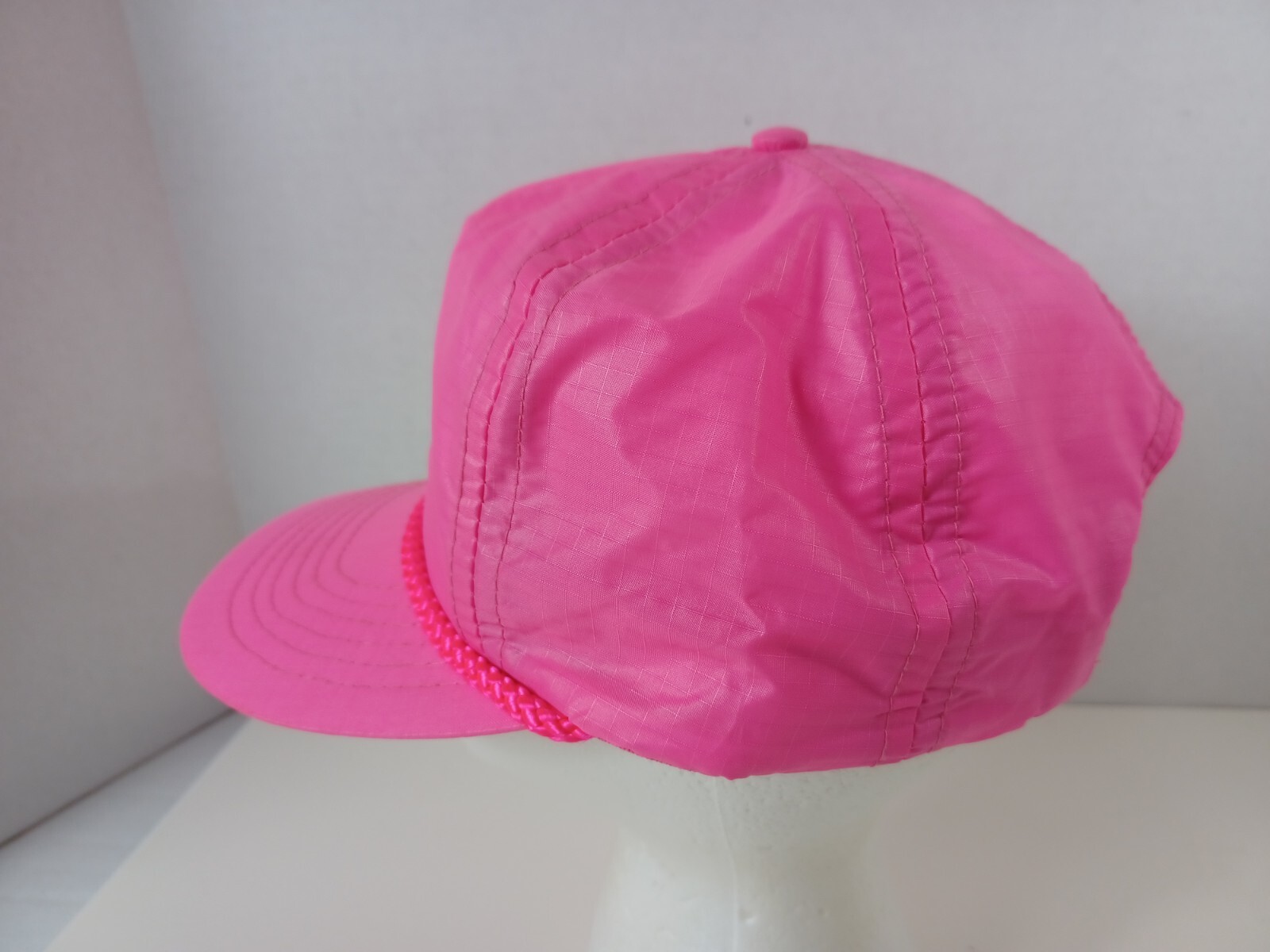Vintage McDonnell Douglas Nylon Neon Hat – Pink Rope Snapback