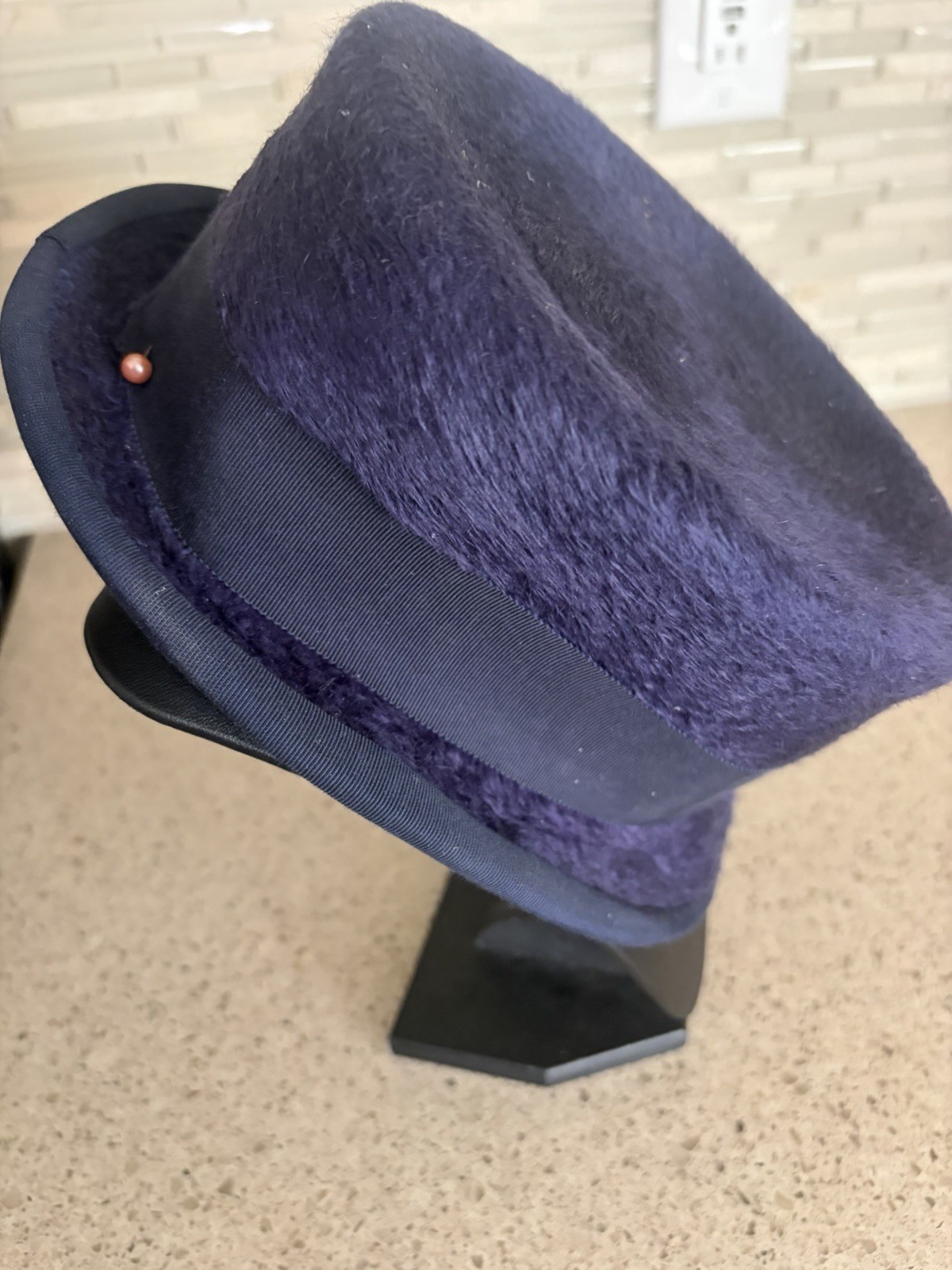 1Vintage Child’s Felt Riding Top Hat, english Equestrian, Size Small