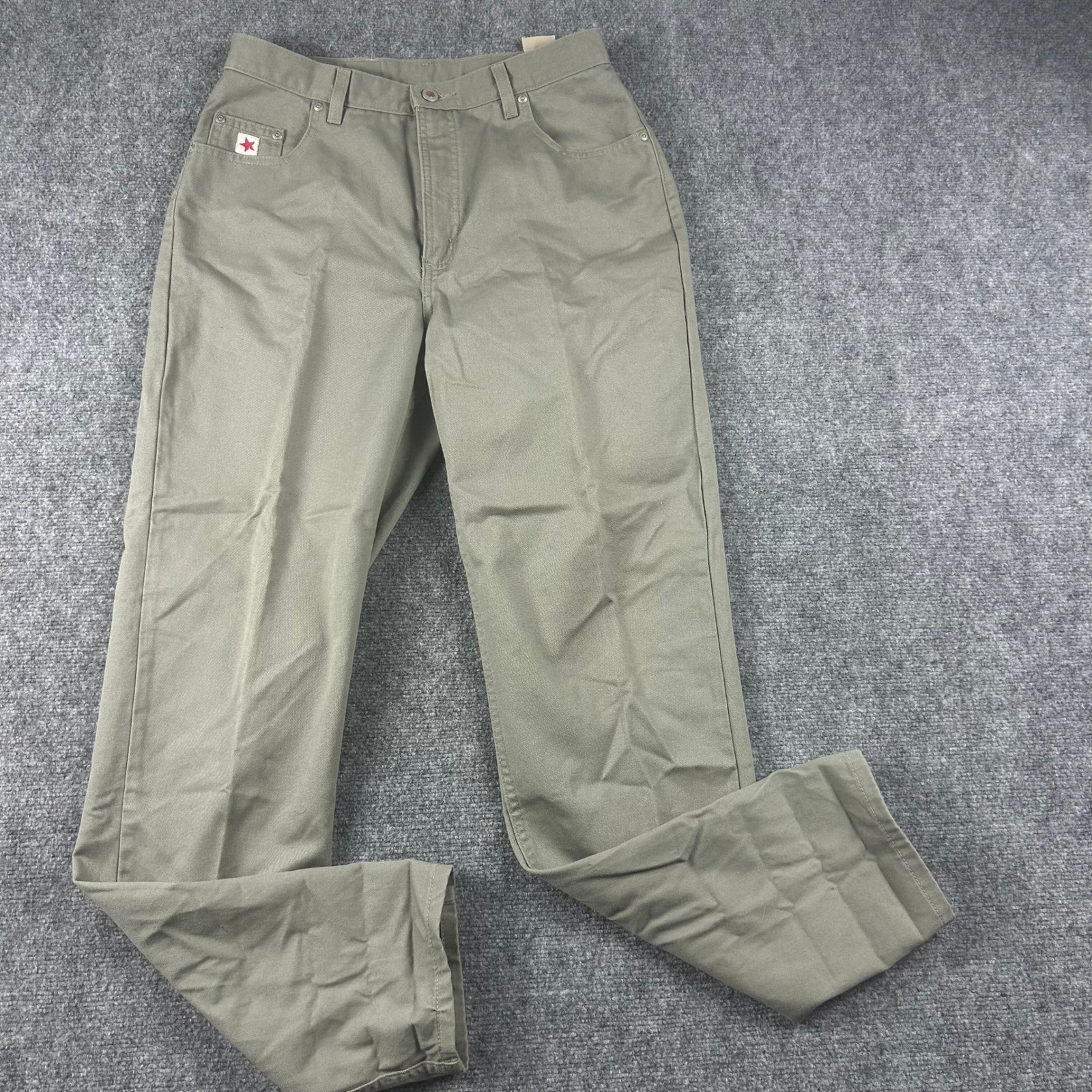 Rockies Five-Pocket Pants Mens 29×33 Sage Green Relaxed Fit RF052JWO Vintage