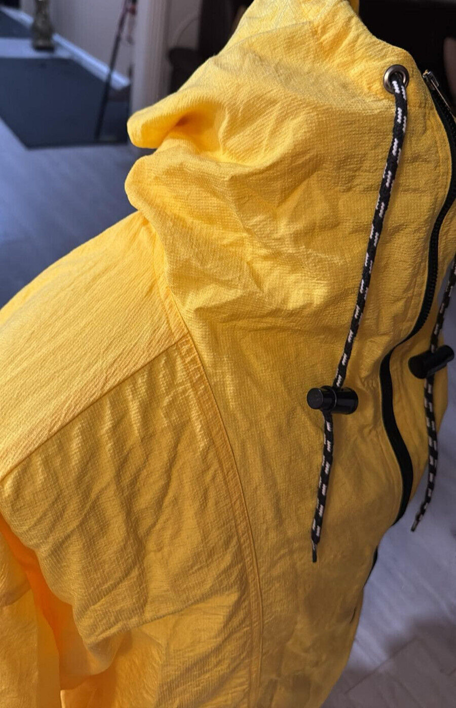 Vintage Jimmy Z Jacket Pull Over Hoodie Yellow Surf Deadstock Rare Med Lrg
