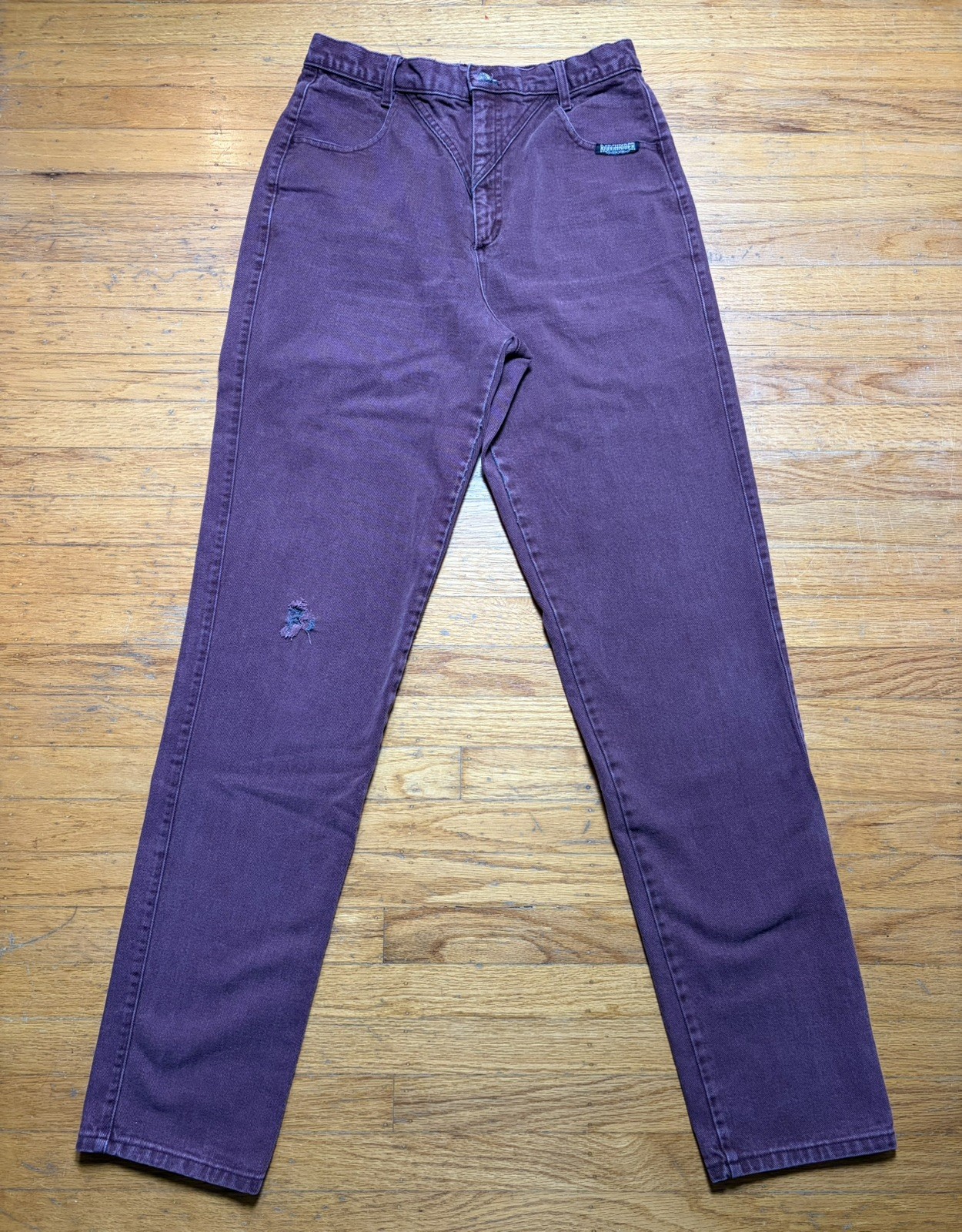 Vintage Rough Rider Women’s Jeans 11/12 Western Burgundy High Rise Cowgirl