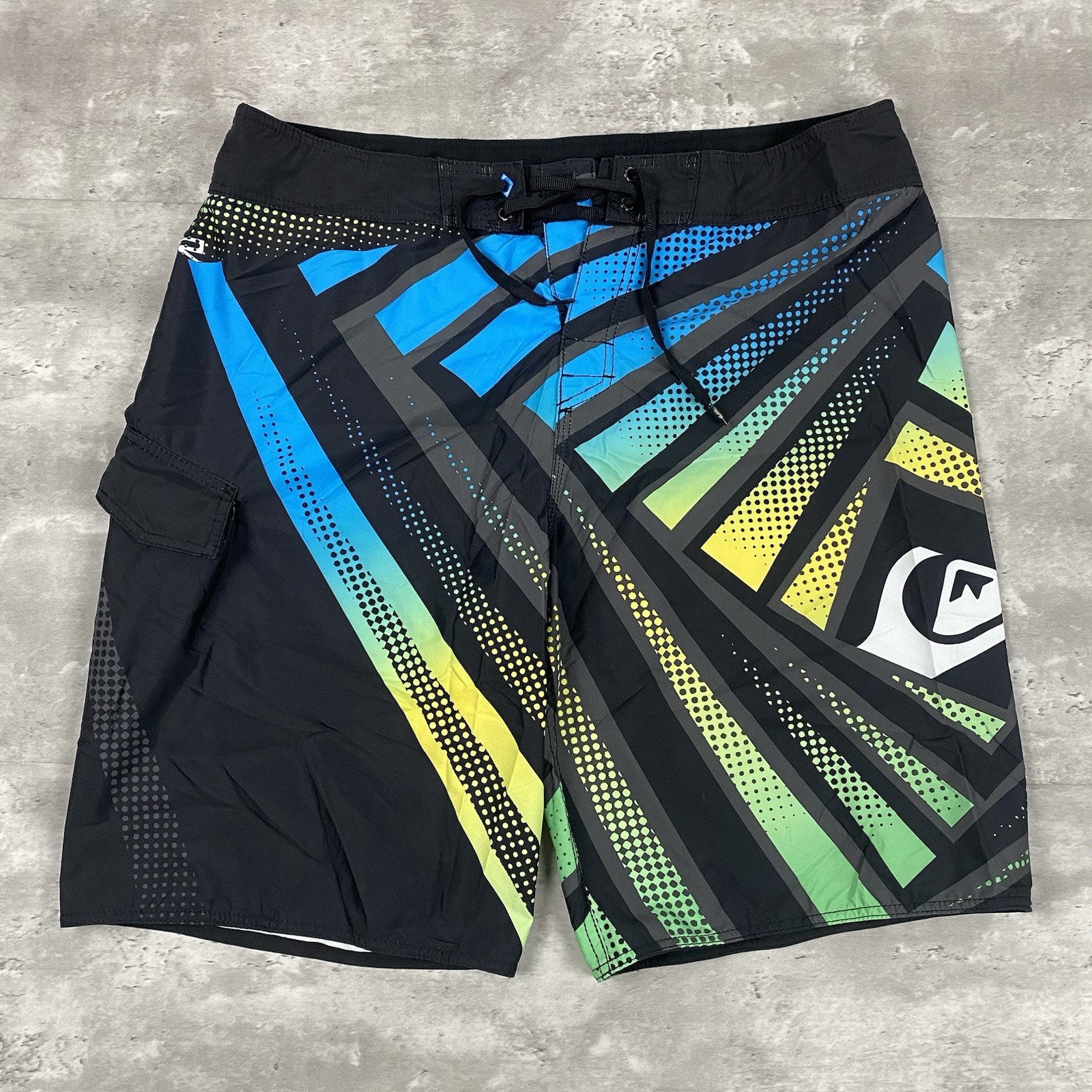 vintage QUICKSILVER JEREMY FLORES Cypher board shorts 38 swim 2010 surf